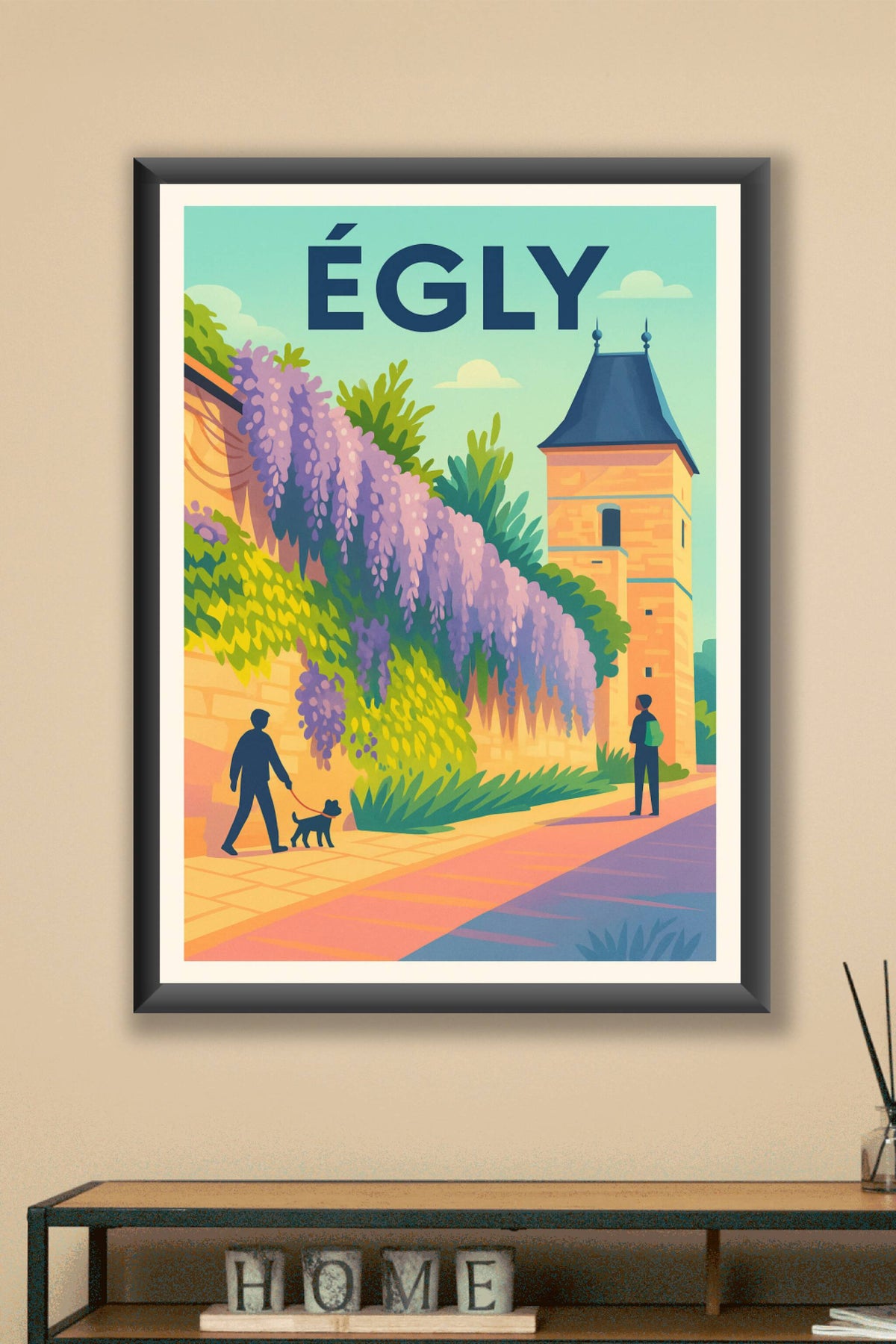 Affiche de Égly - Promenade au cœur d'un village fleuri