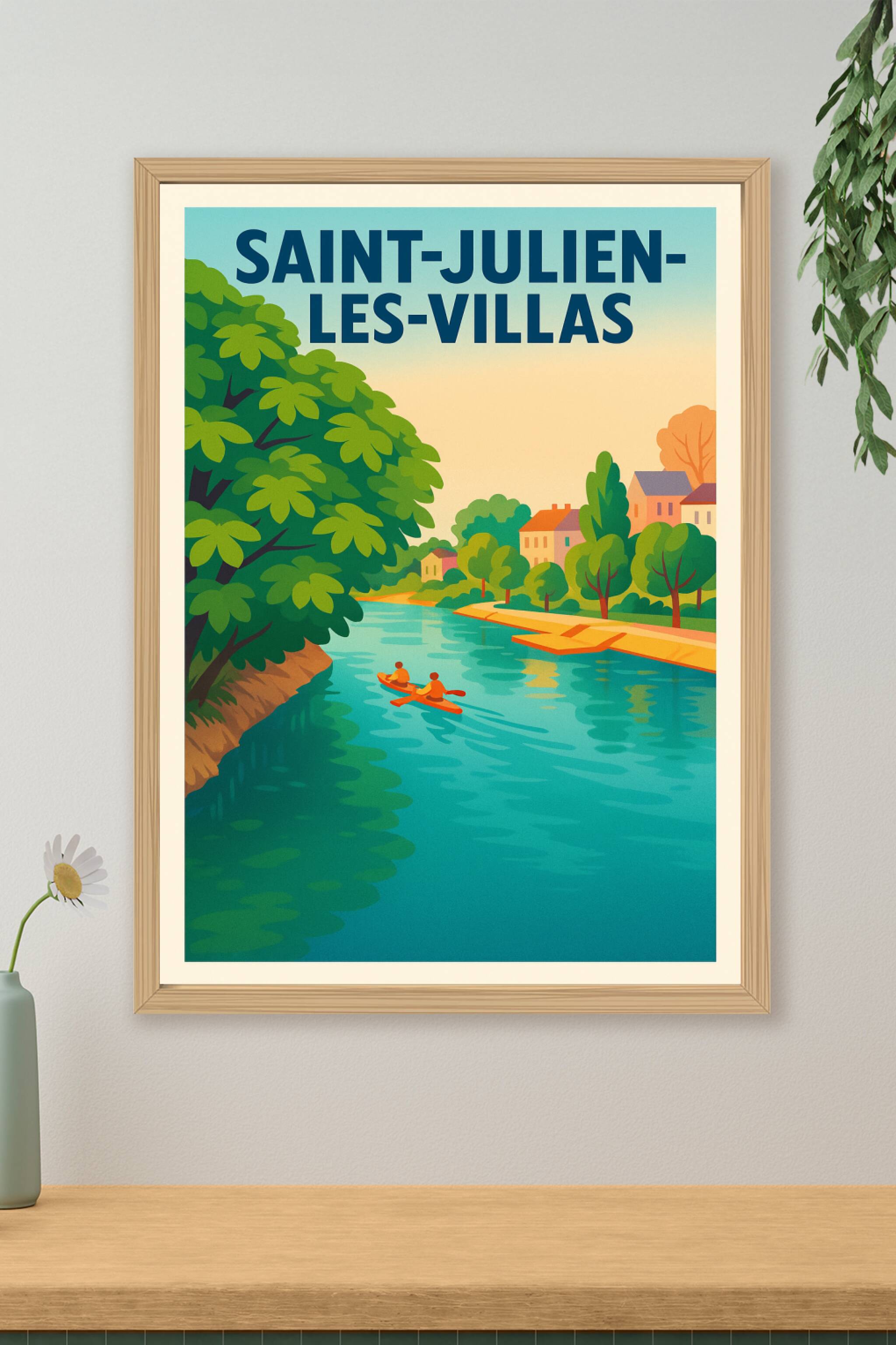Affiche de Saint-Julien-les-Villas - Charme naturel au fil de l'eau