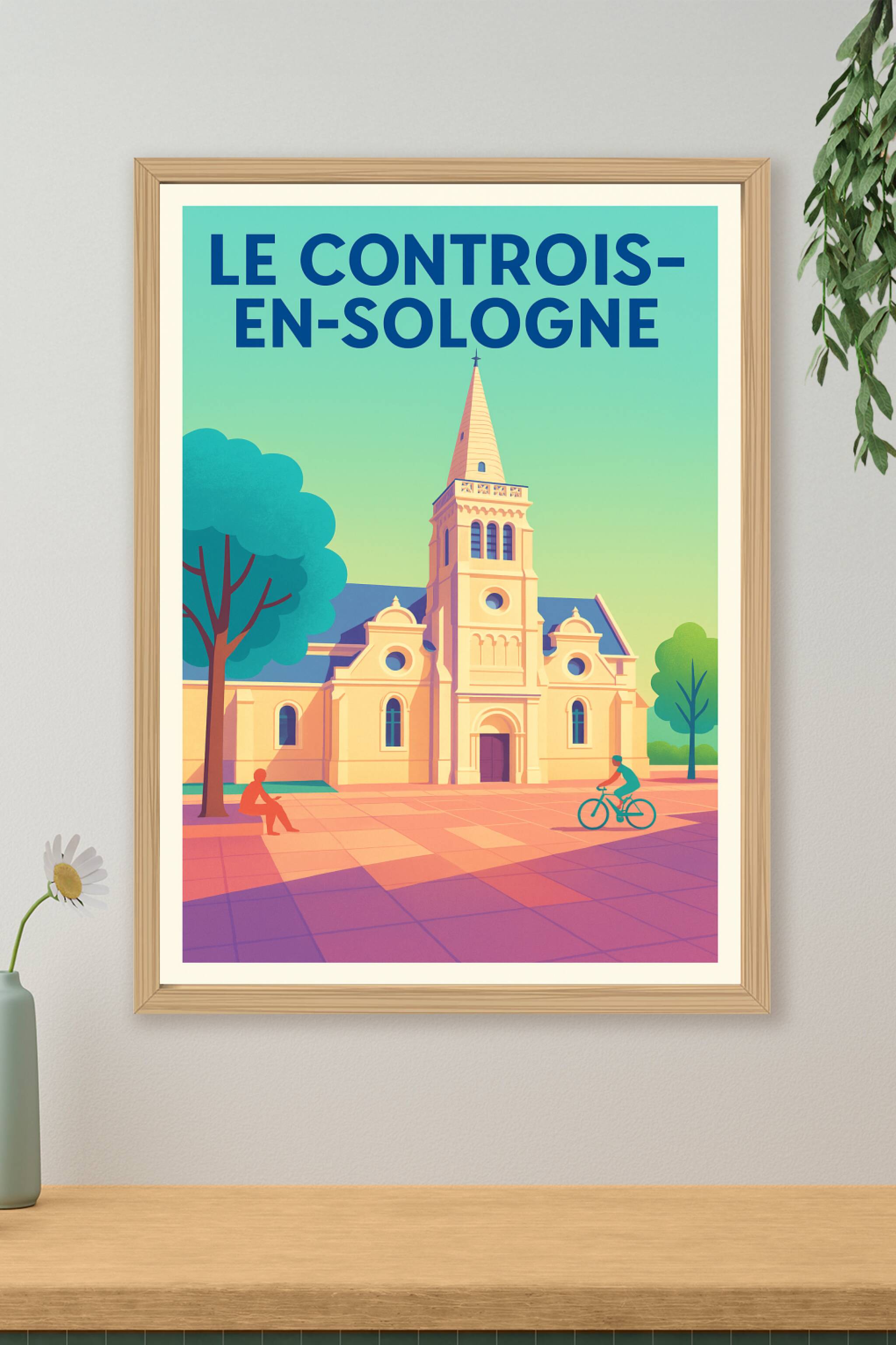 Affiche de Le Controis-en-Sologne - L'élégance paisible au cœur de la Sologne