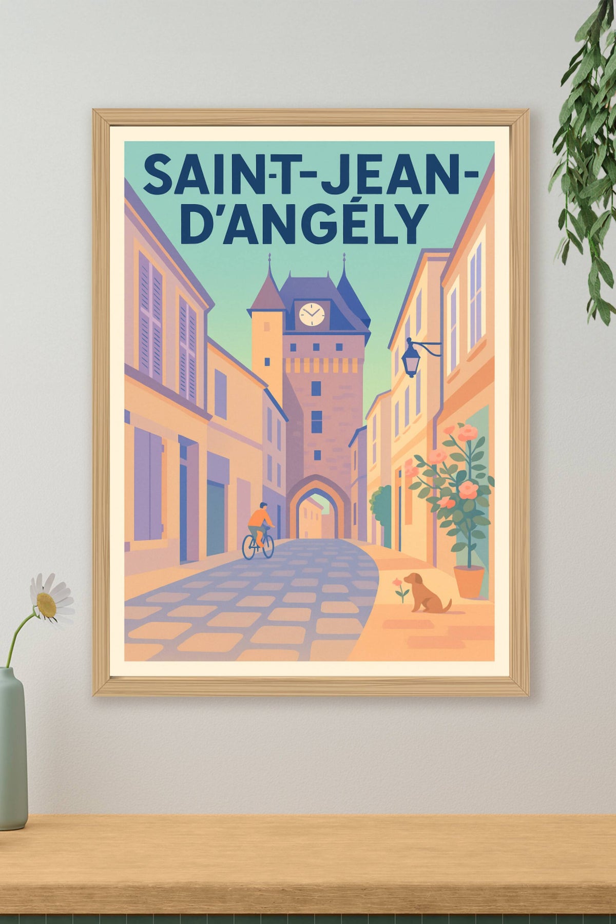 Affiche de Saint-Jean-d'Angély - Charme et sérénité au cœur de la ville