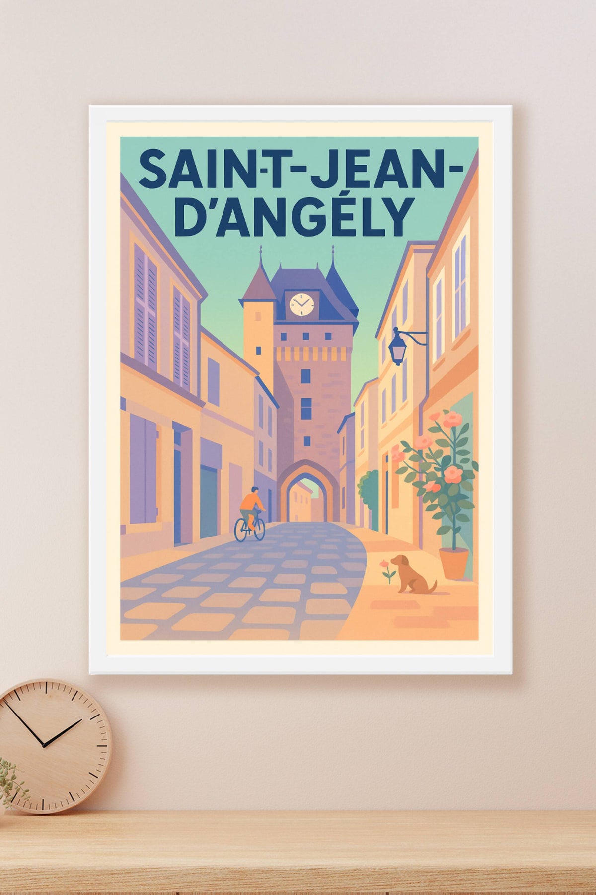 Affiche de Saint-Jean-d'Angély - Charme et sérénité au cœur de la ville