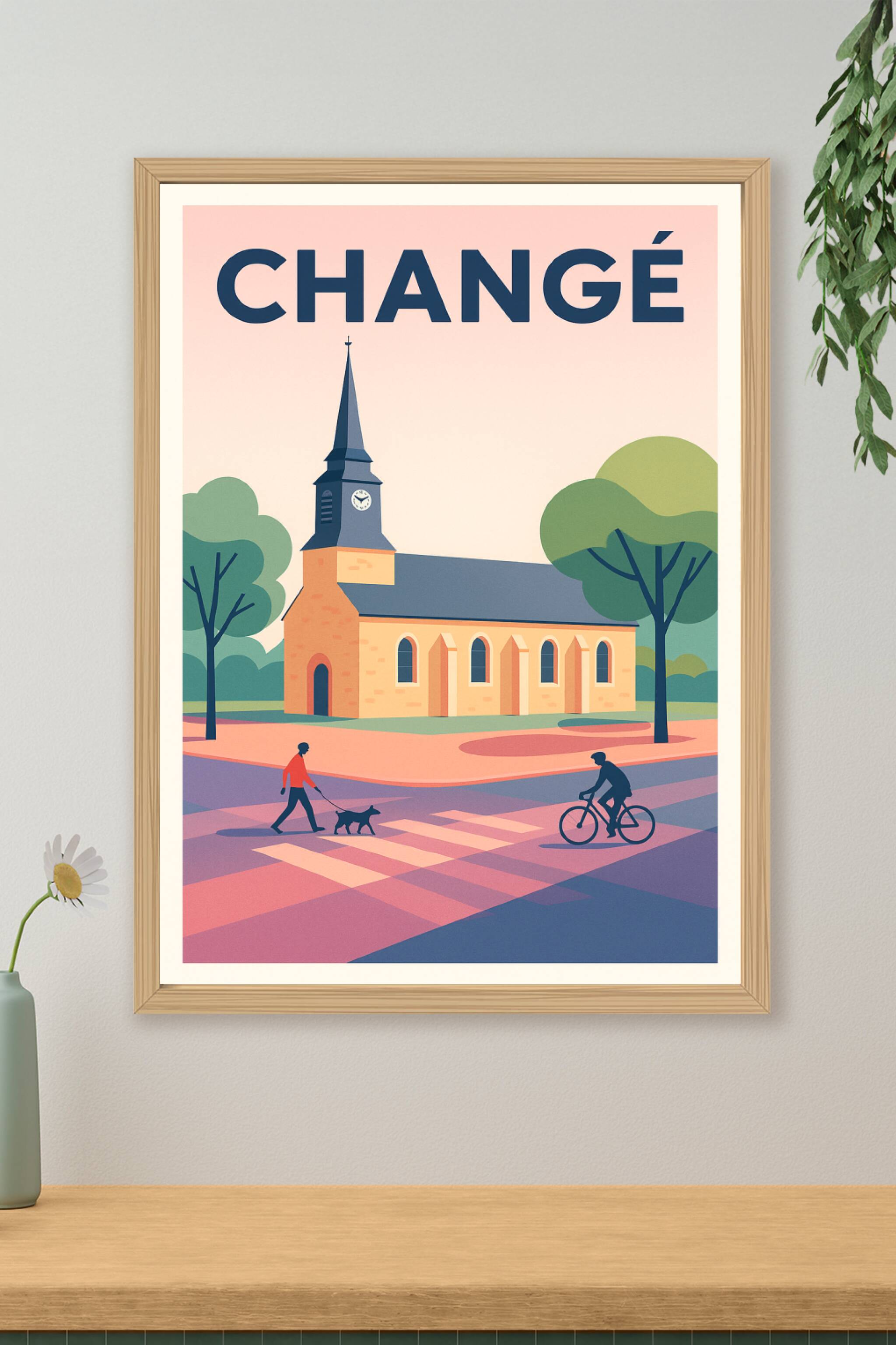 Affiche de Changé - Douce quiétude au cœur du village