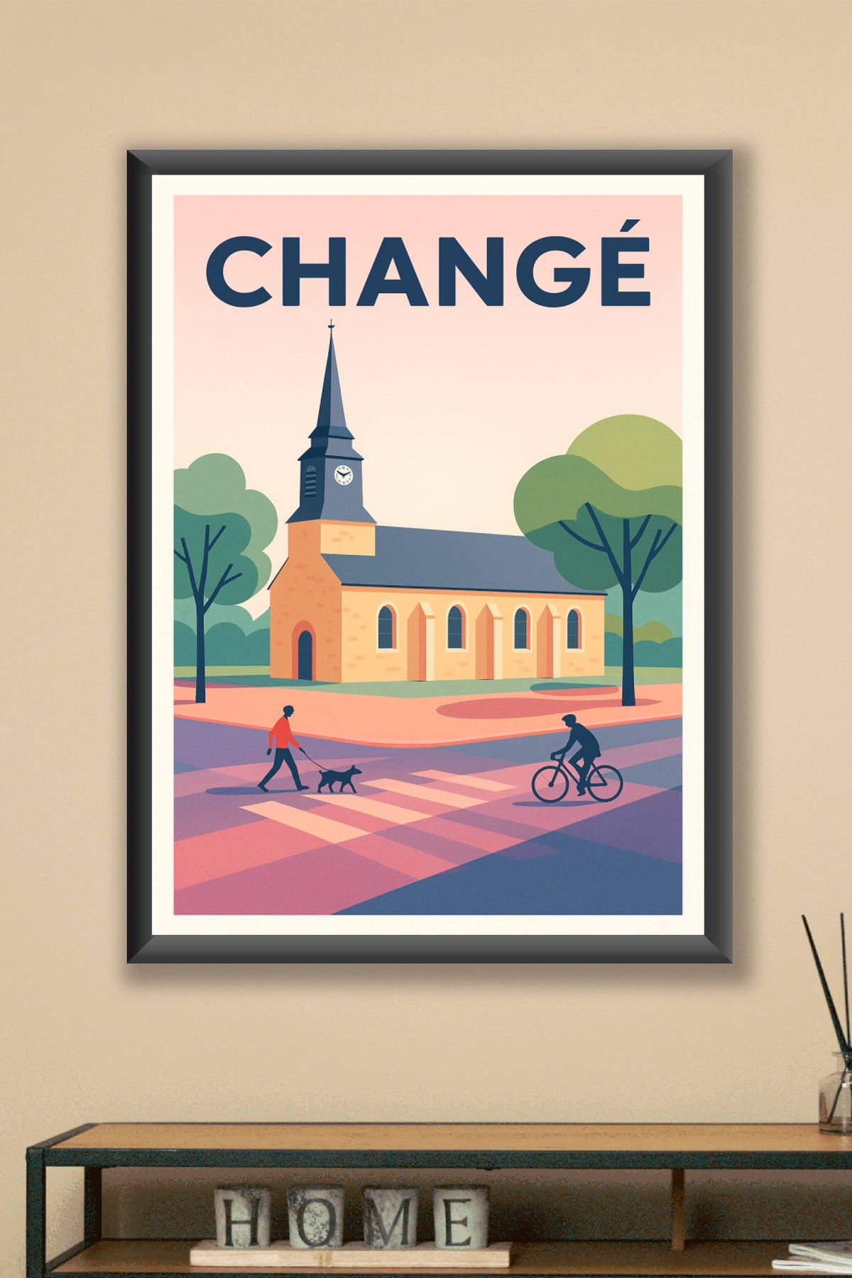Affiche de Changé - Douce quiétude au cœur du village