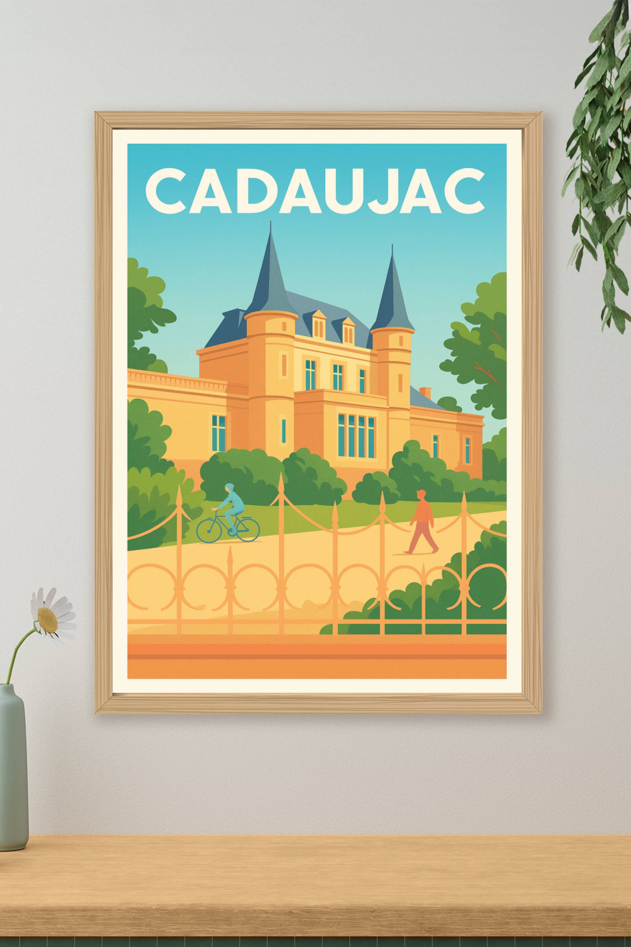 Affiche de Cadaujac - Élégance et Sérénité au Château