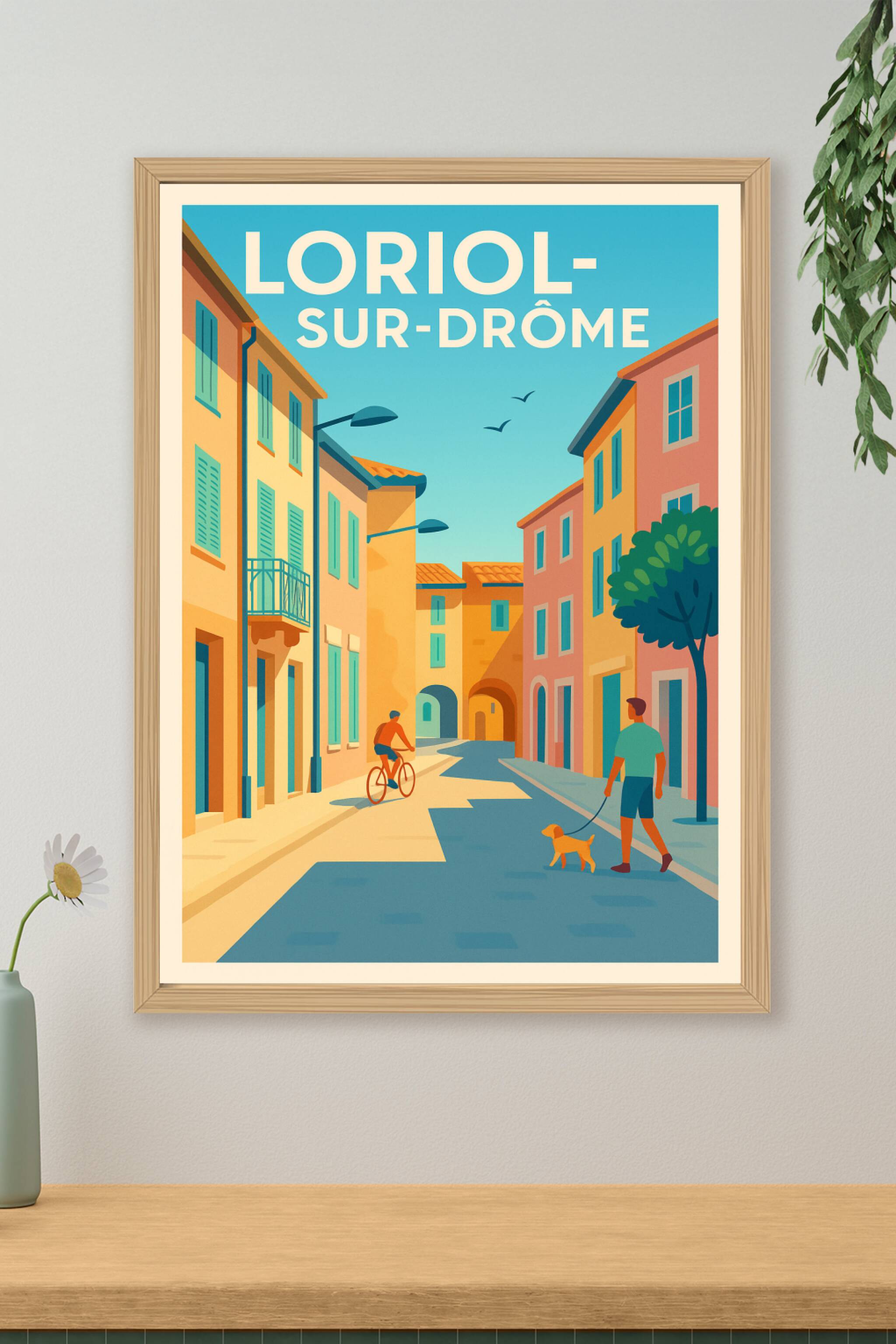 Affiche de Loriol-sur-Drôme - Charme et douceur de vie provençale