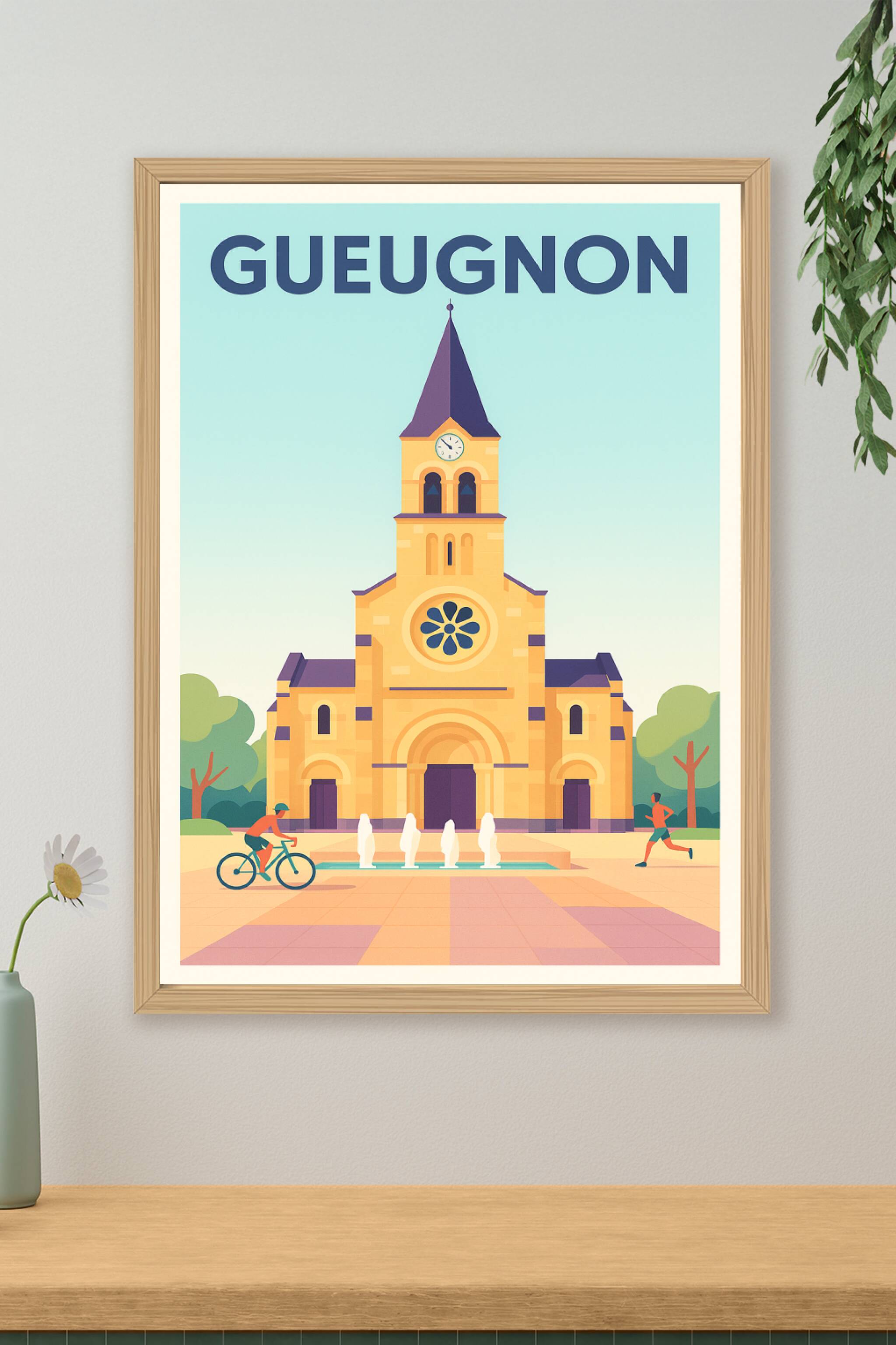 Affiche de Gueugnon - Patrimoine et sérénité au cœur de la ville