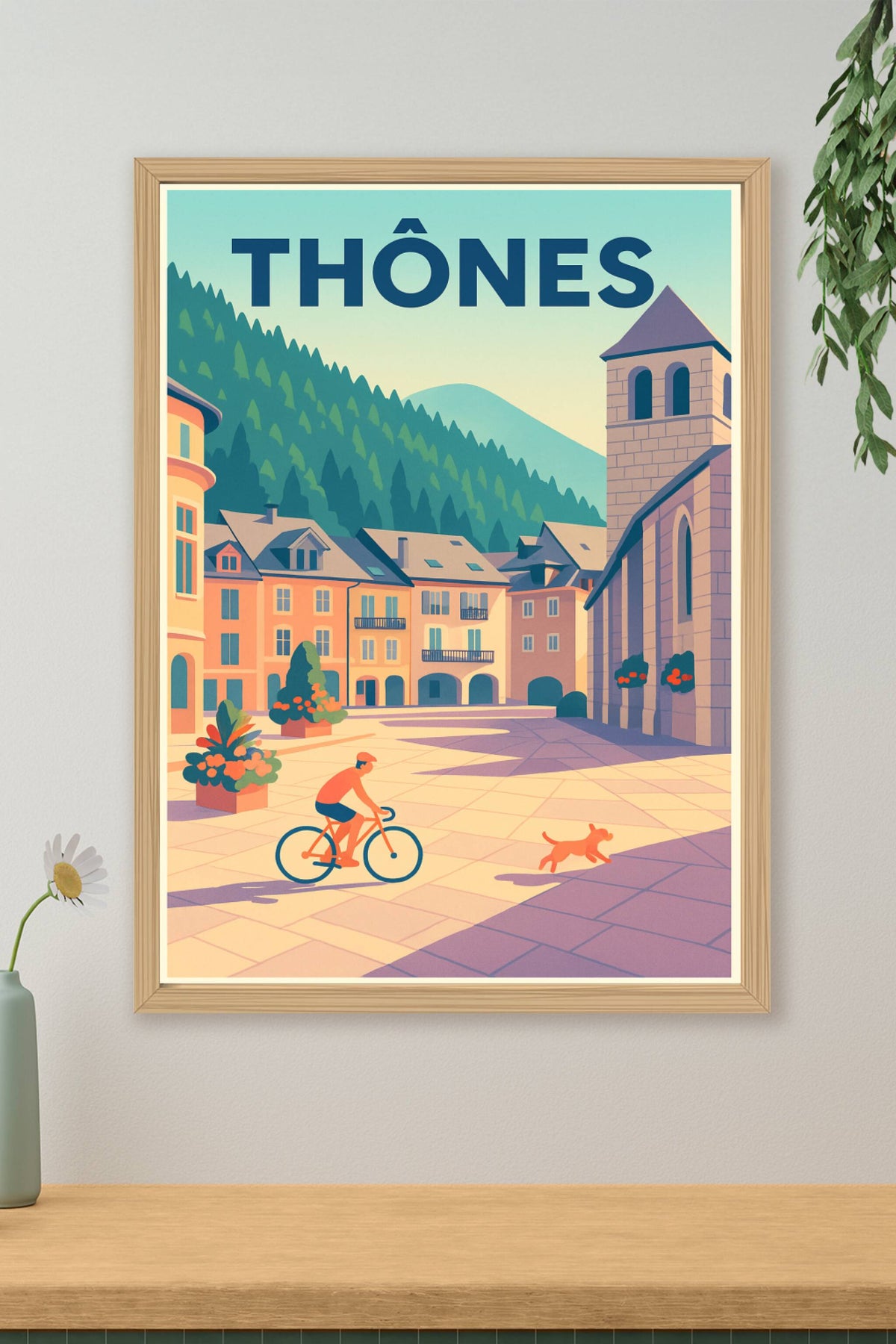 Affiche de Thônes - Charme alpin et douce quiétude