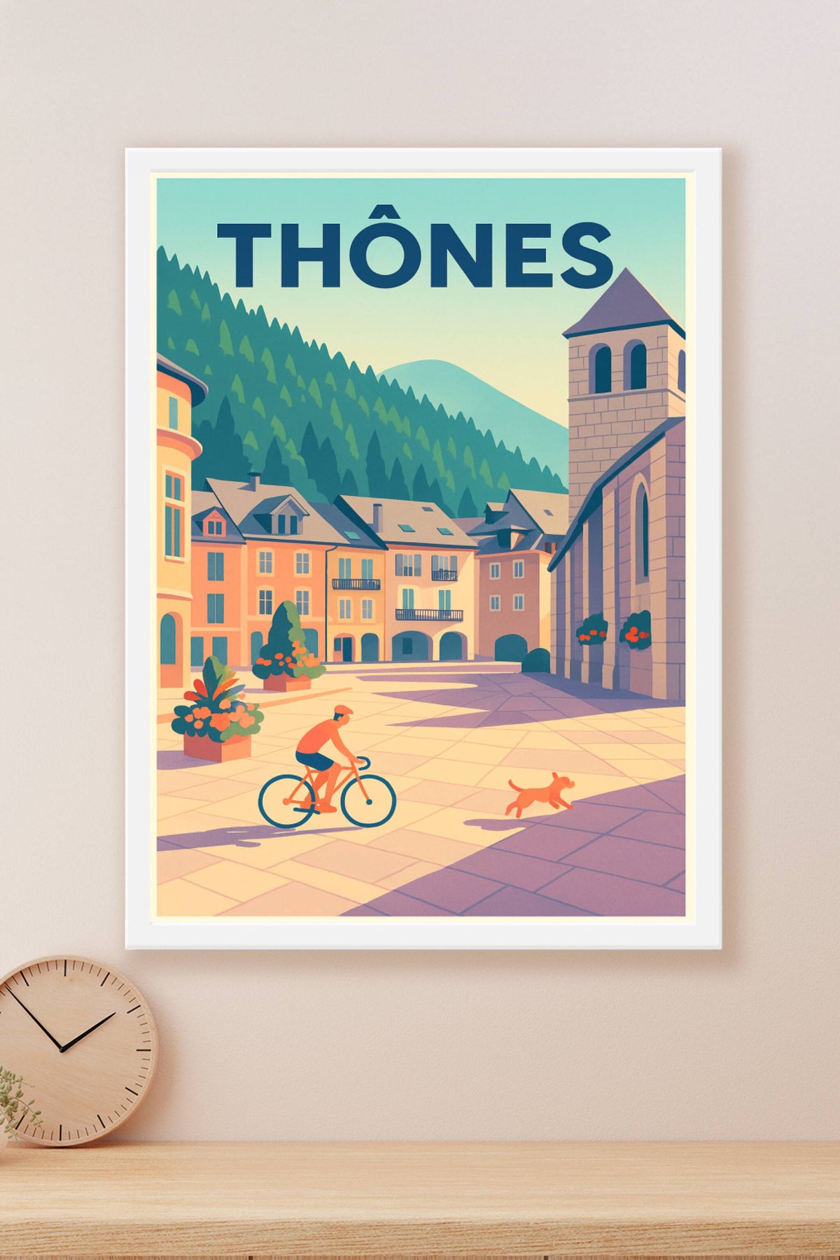 Affiche de Thônes - Charme alpin et douce quiétude