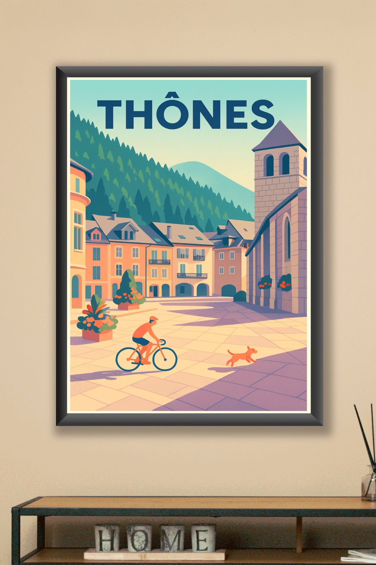 Affiche de Thônes - Charme alpin et douce quiétude