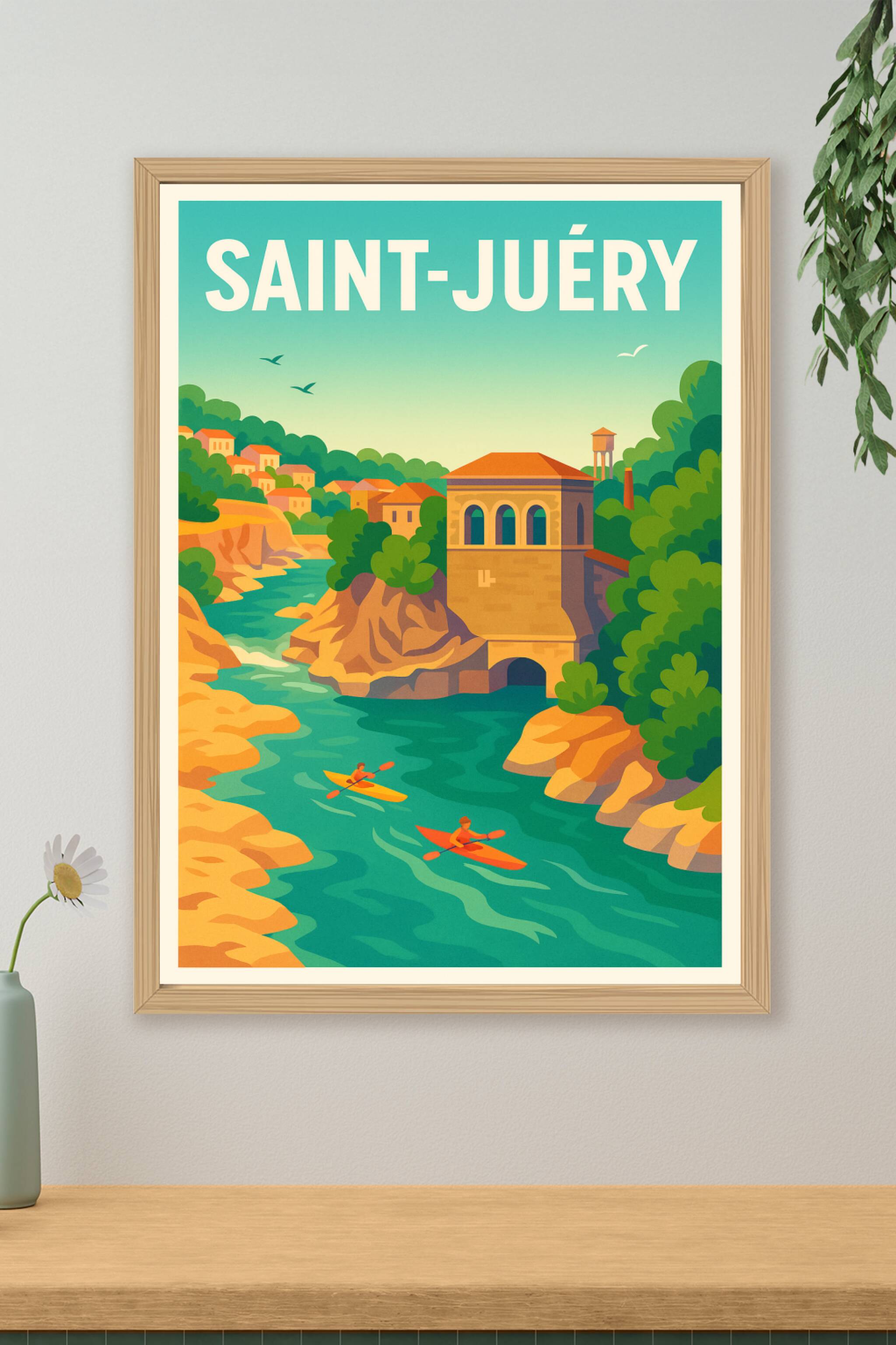 Affiche de Saint-Juéry - Évasion et nature au fil de l'eau