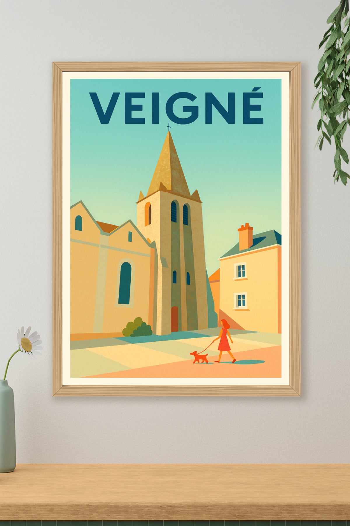 Affiche de Veigné - Charme et sérénité au cœur de la ville