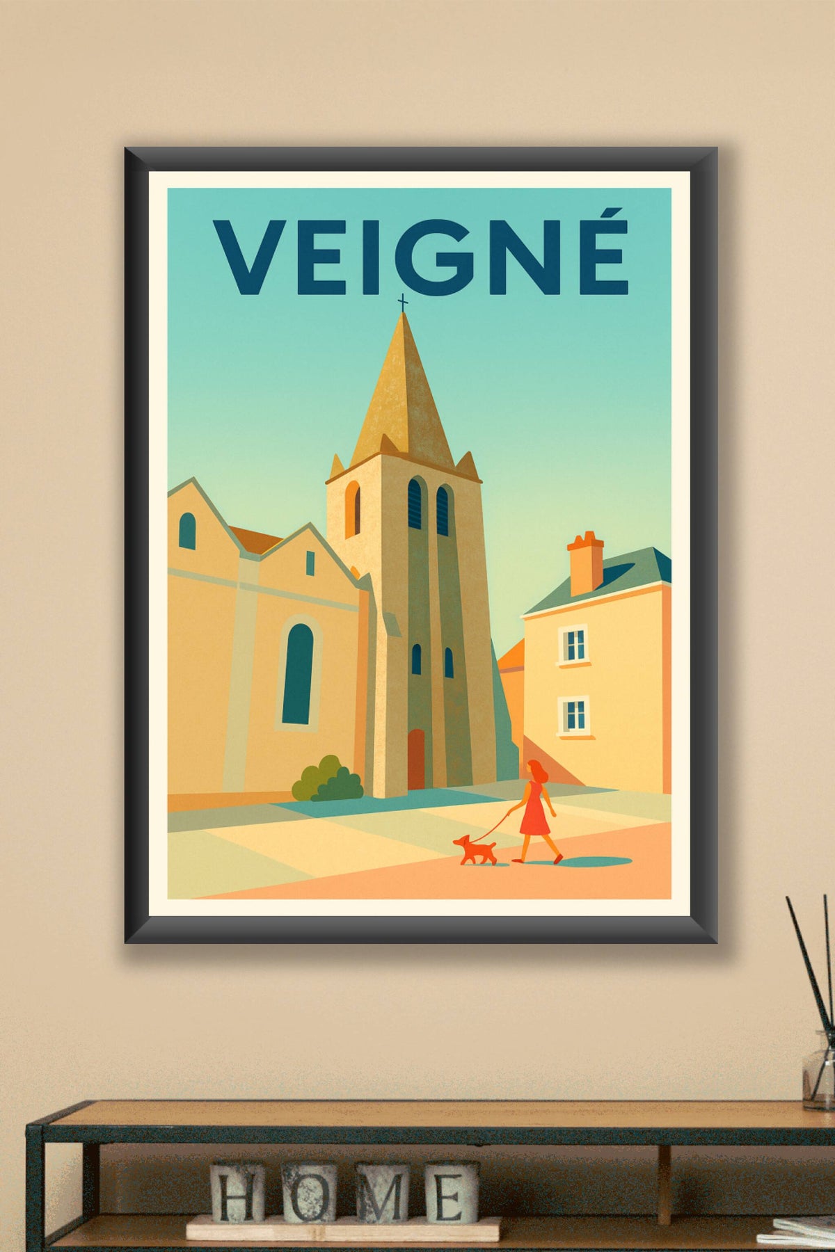 Affiche de Veigné - Charme et sérénité au cœur de la ville