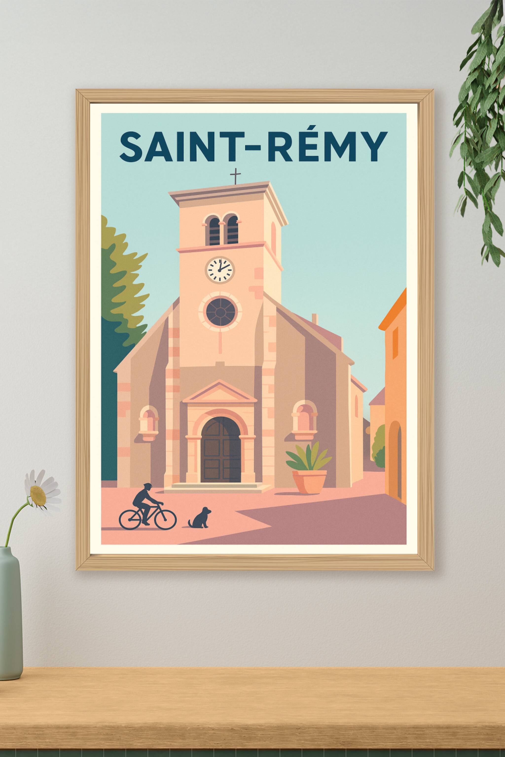 Affiche de Saint-Rémy - Charme intemporel au cœur de la Provence