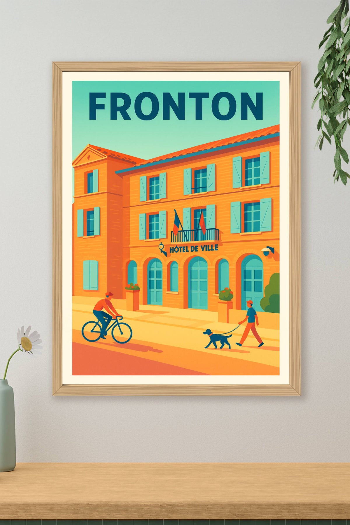 Affiche de Fronton - Charme et douceur de la vie locale