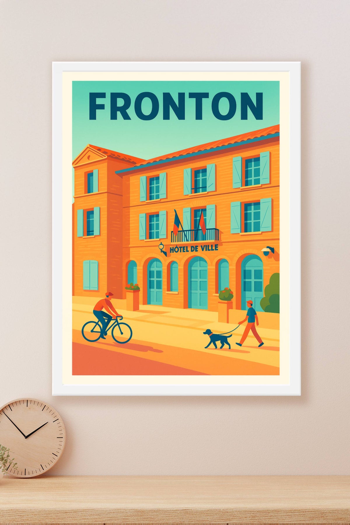 Affiche de Fronton - Charme et douceur de la vie locale