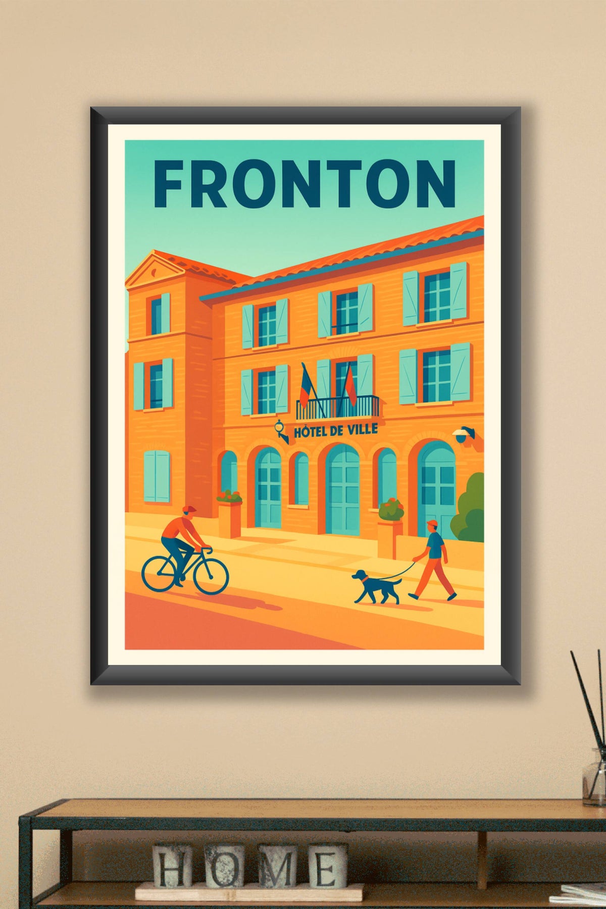 Affiche de Fronton - Charme et douceur de la vie locale