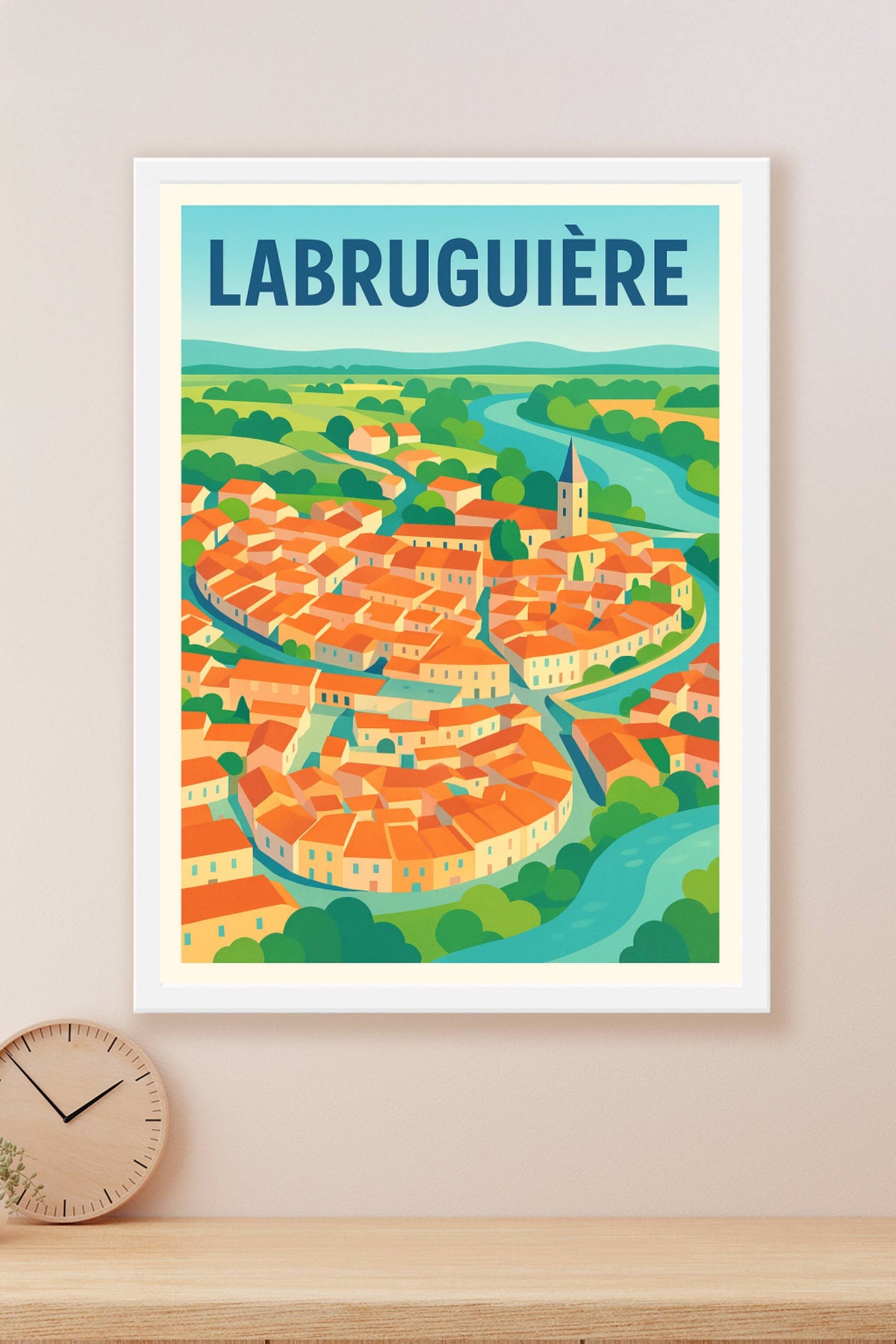 Affiche de Labruguière - Charme et couleurs d'une ville entre nature et histoire
