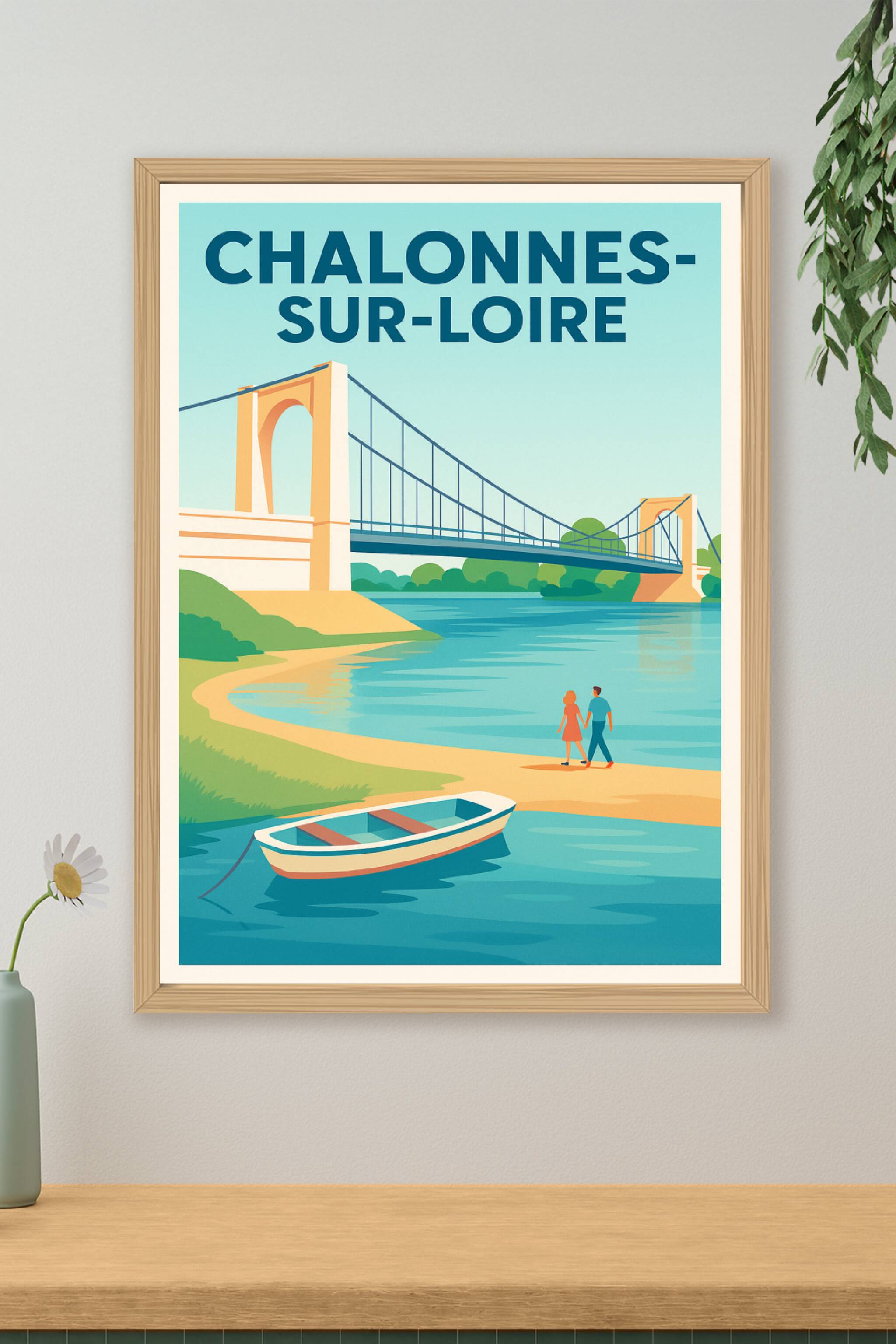 Affiche de Chalonnes-sur-Loire - L'élégance paisible de la Loire