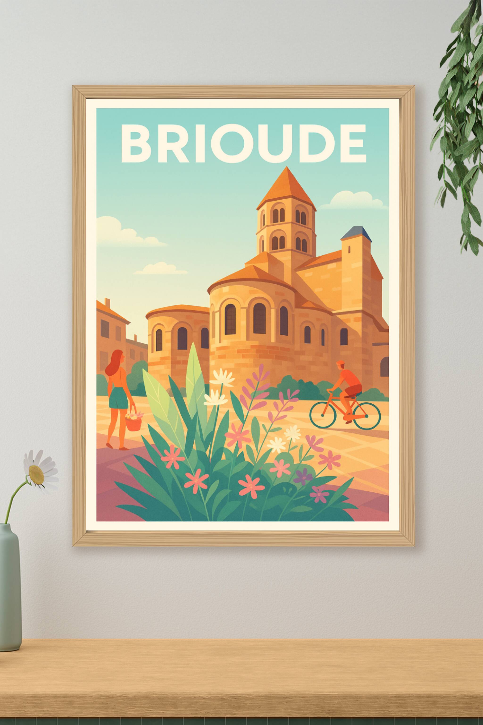 Affiche de Brioude - Charme et lumière au cœur de l'Auvergne