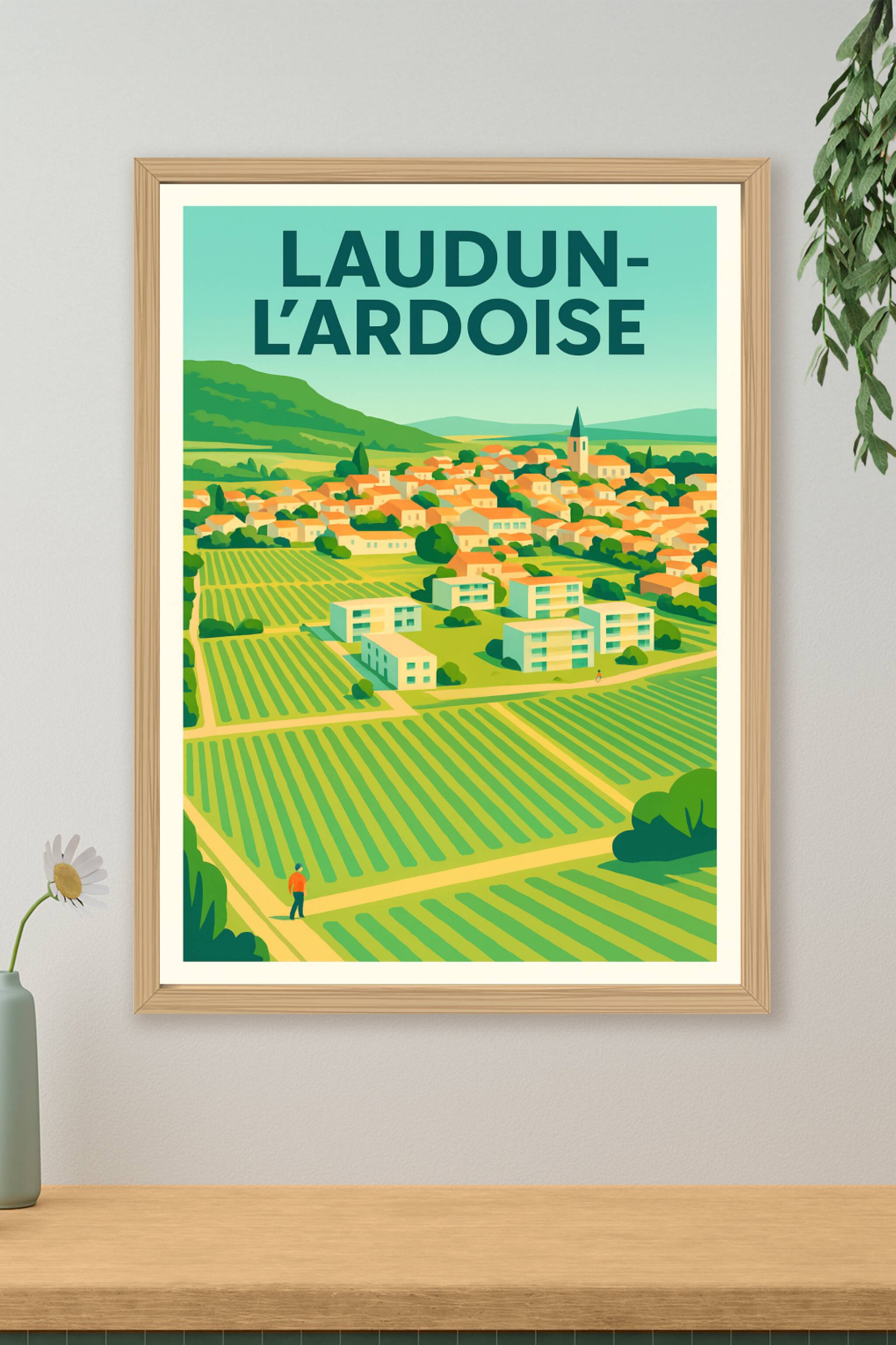 Affiche de Laudun-l'Ardoise - Charme et sérénité en Provence