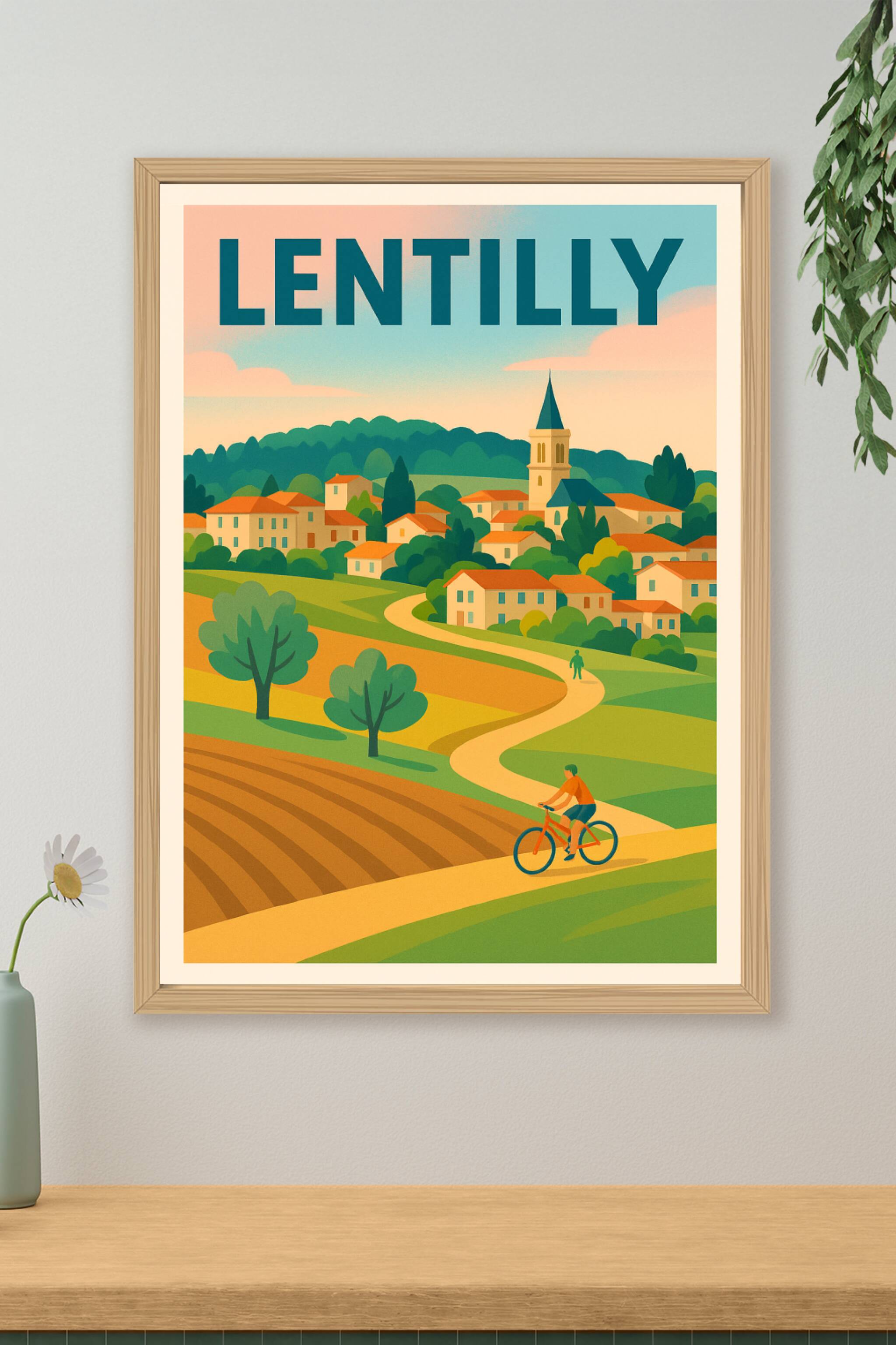 Affiche de Lentilly - L'Art de la Douceur Campagnarde