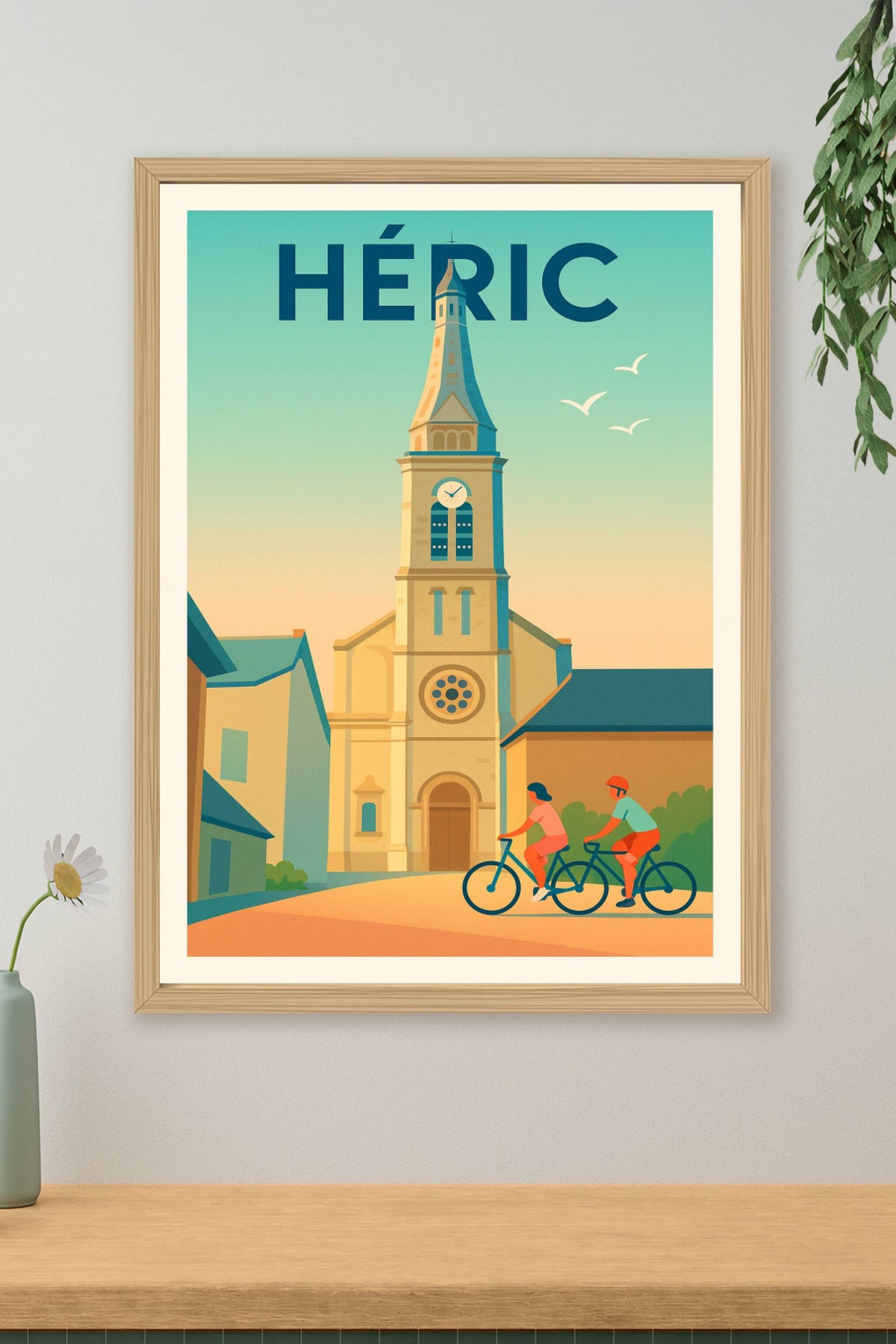 Affiche de Héric - L'élégance intemporelle au cœur du village