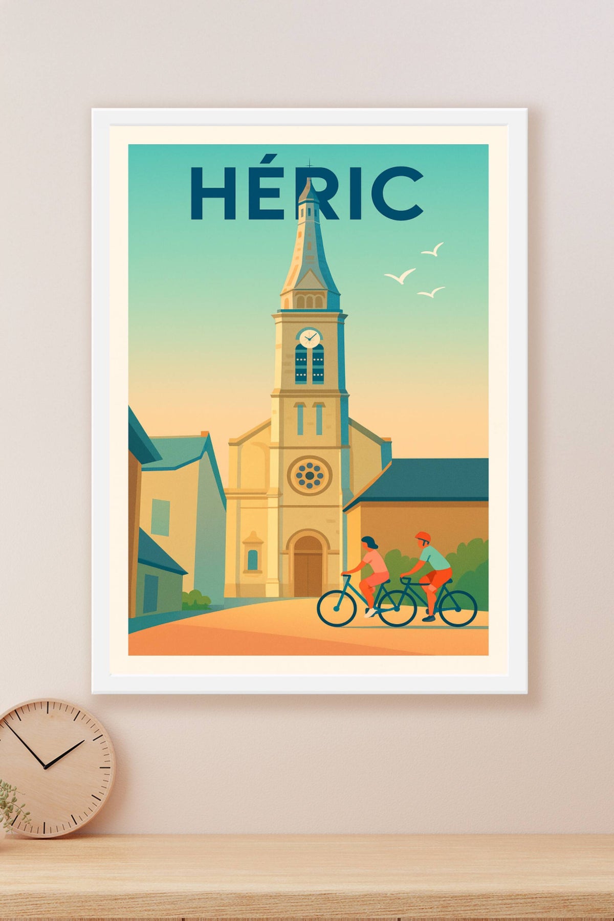 Affiche de Héric - L'élégance intemporelle au cœur du village