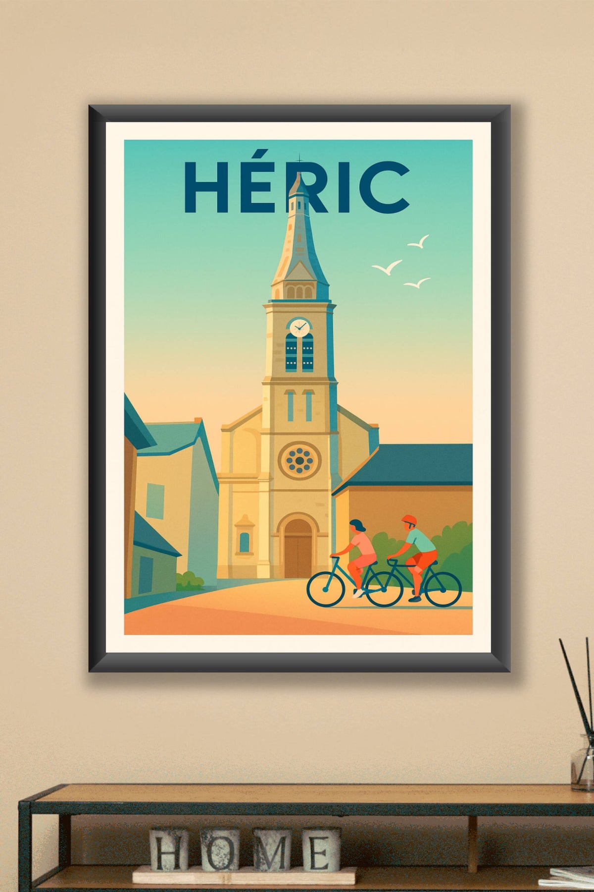 Affiche de Héric - L'élégance intemporelle au cœur du village