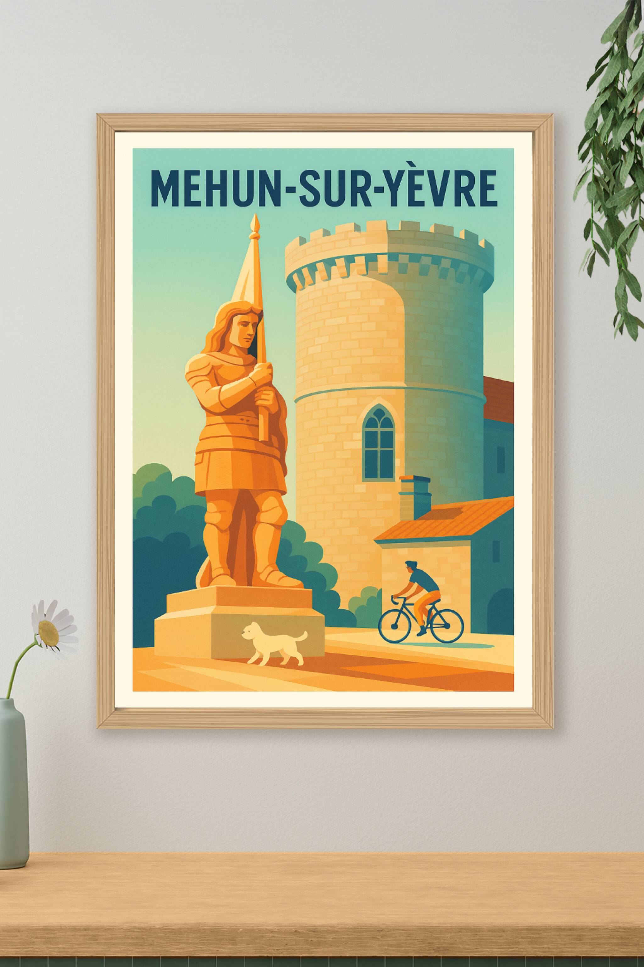 Affiche de Mehun-sur-Yèvre - Charme médiéval et douceur de vivre