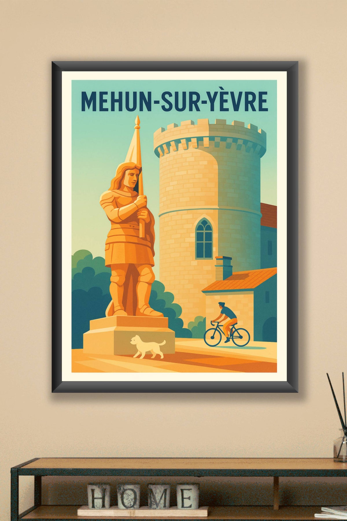 Affiche de Mehun-sur-Yèvre - Charme médiéval et douceur de vivre
