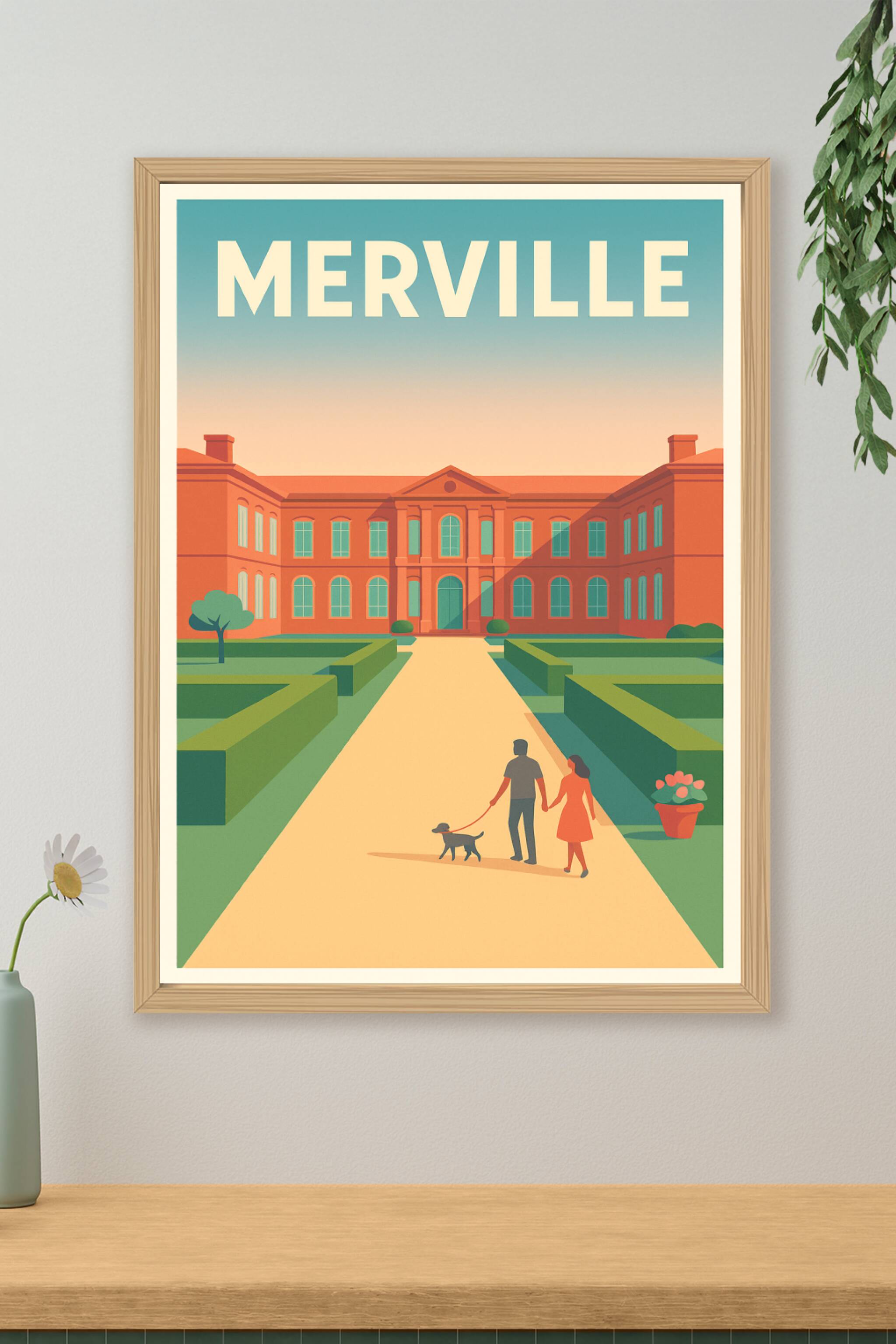 Affiche de Merville - Élégance et sérénité au cœur du patrimoine