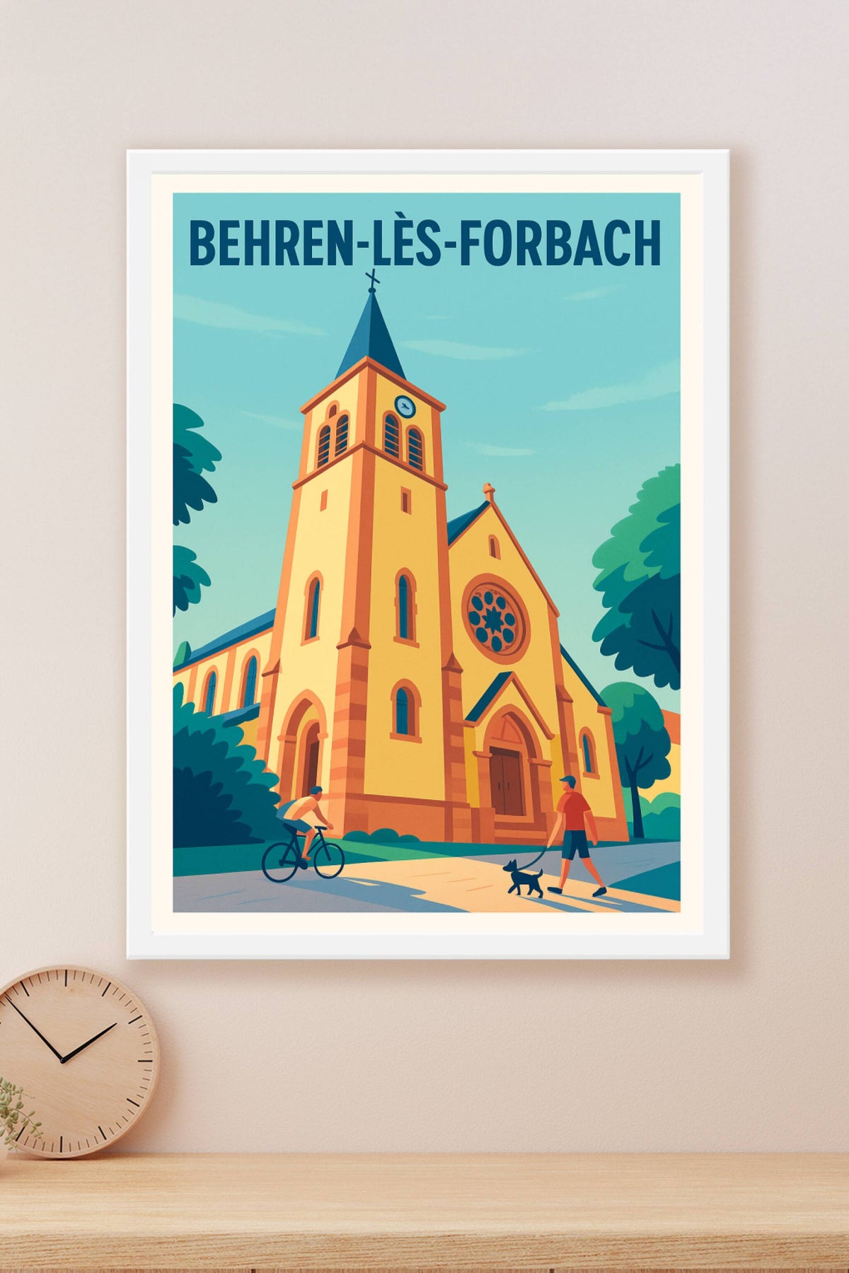 Affiche de Behren-lès-Forbach - Charme pittoresque et architecture locale