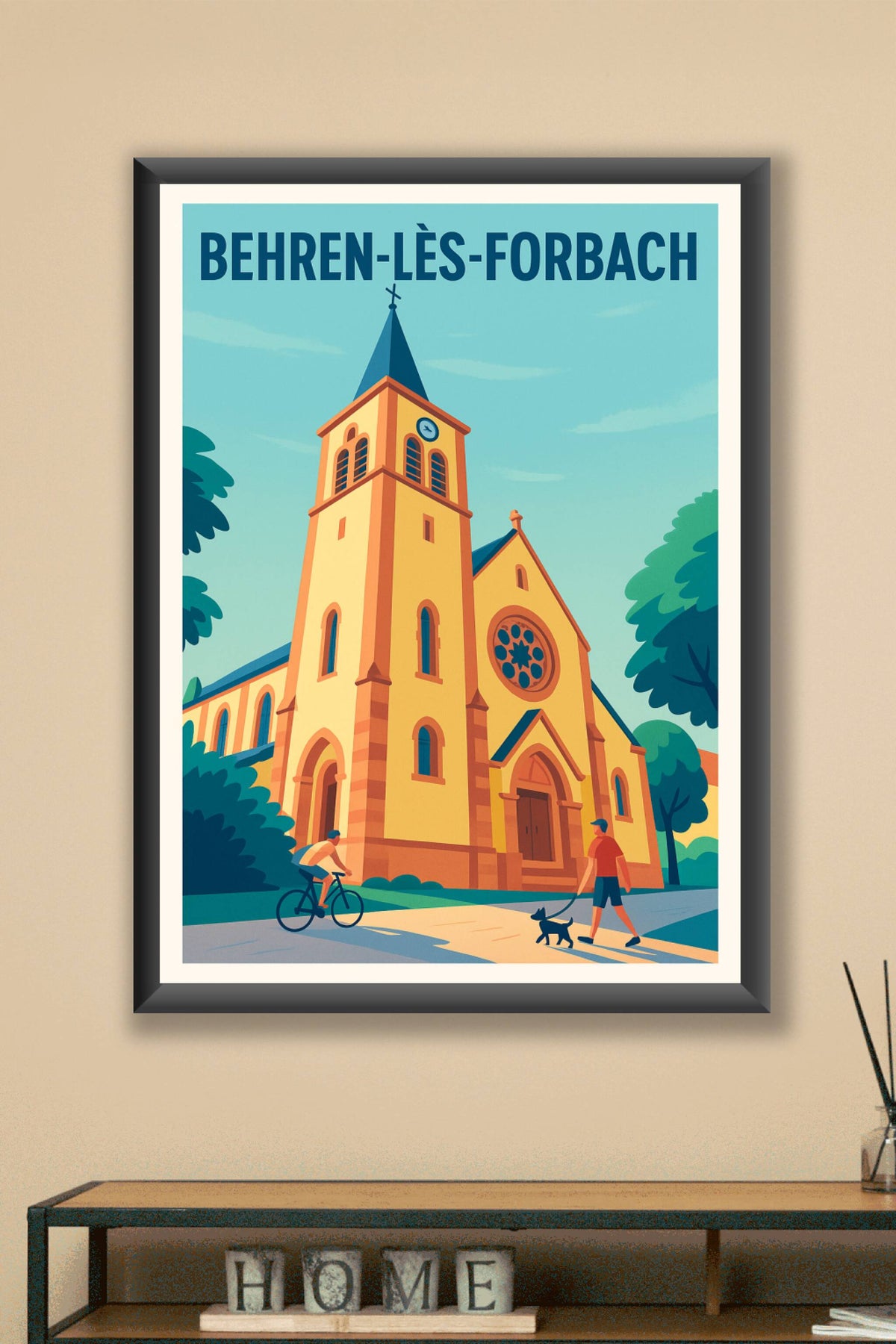 Affiche de Behren-lès-Forbach - Charme pittoresque et architecture locale