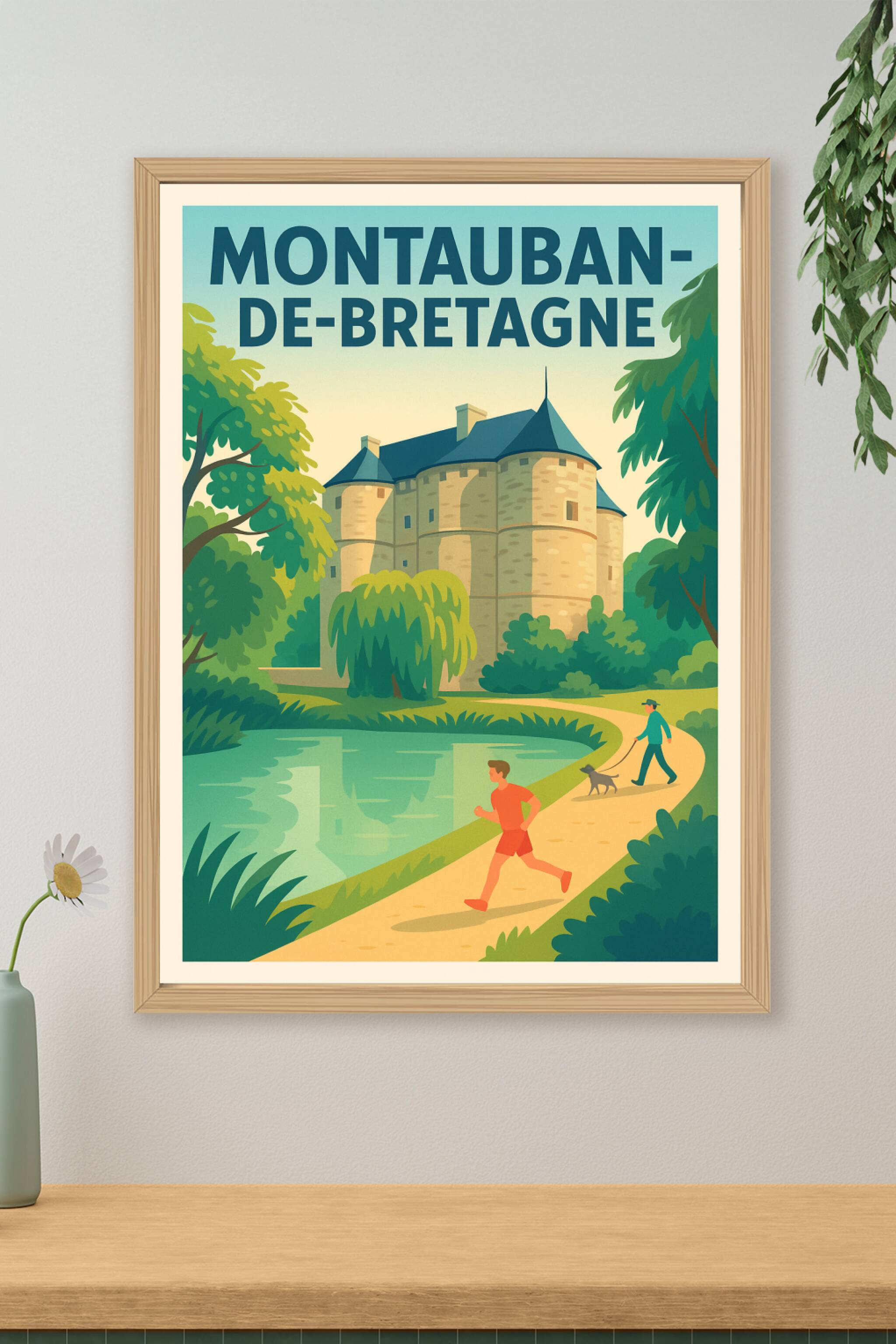 Affiche de Montauban-de-Bretagne - Charme et nature autour du château