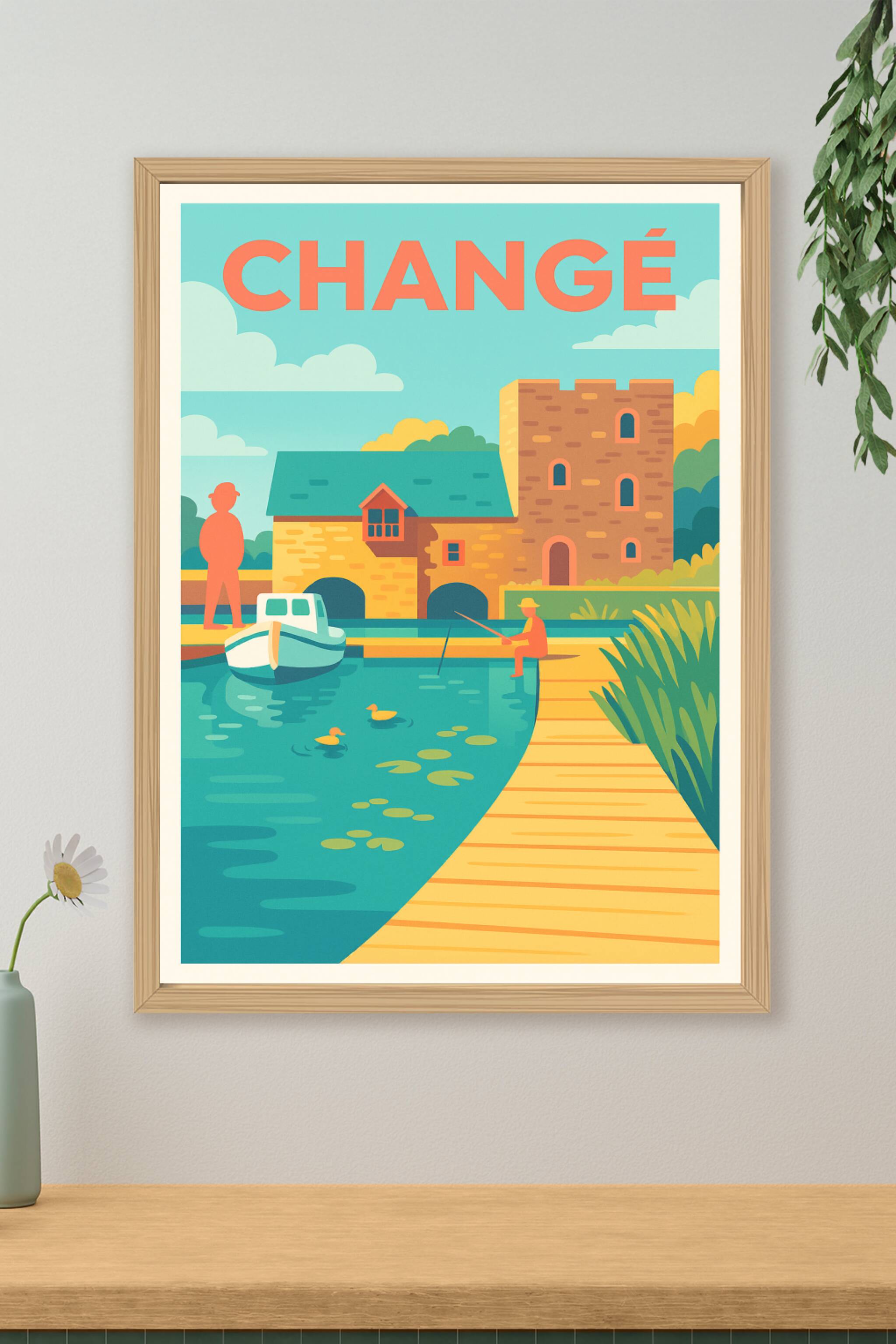 Affiche de Changé - Tranquillité au bord de l'eau