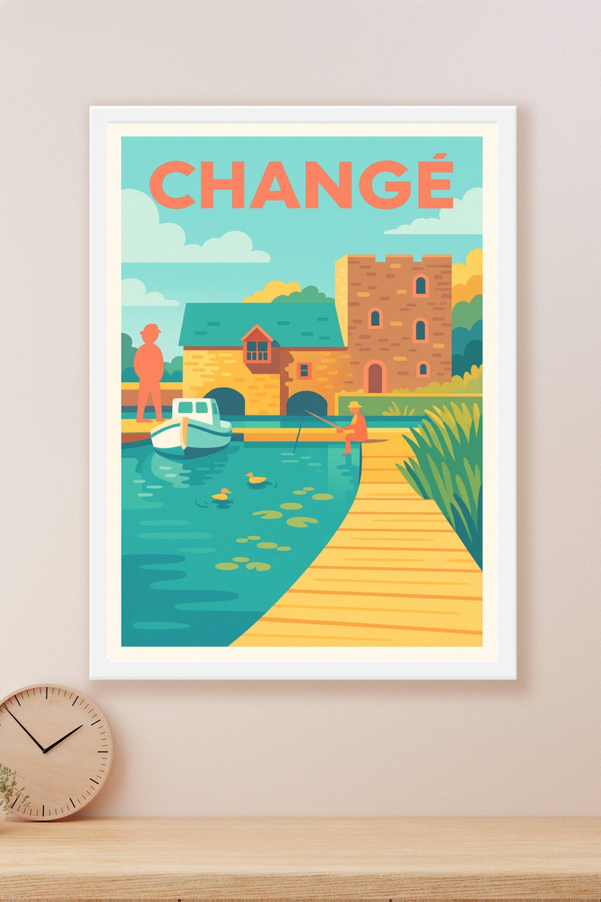 Affiche de Changé - Tranquillité au bord de l'eau