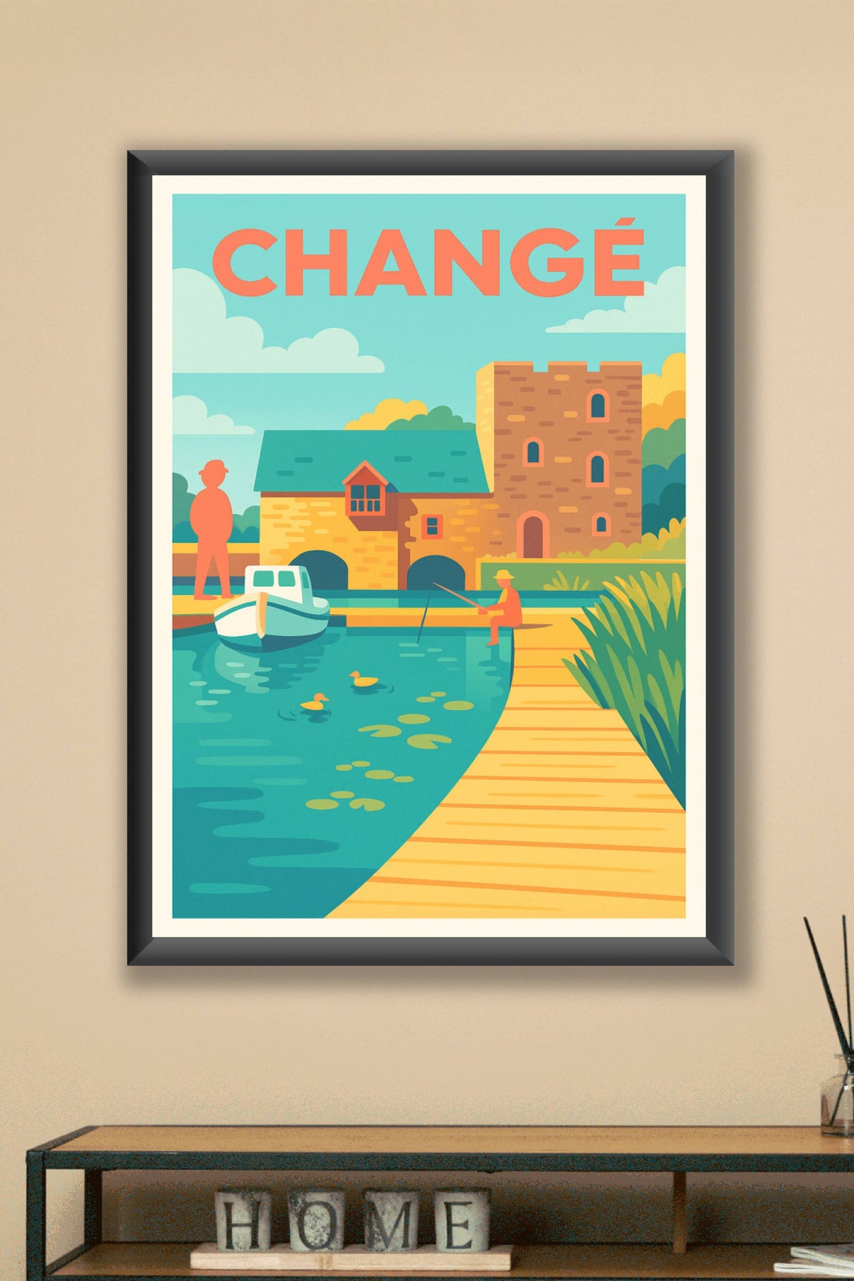 Affiche de Changé - Tranquillité au bord de l'eau