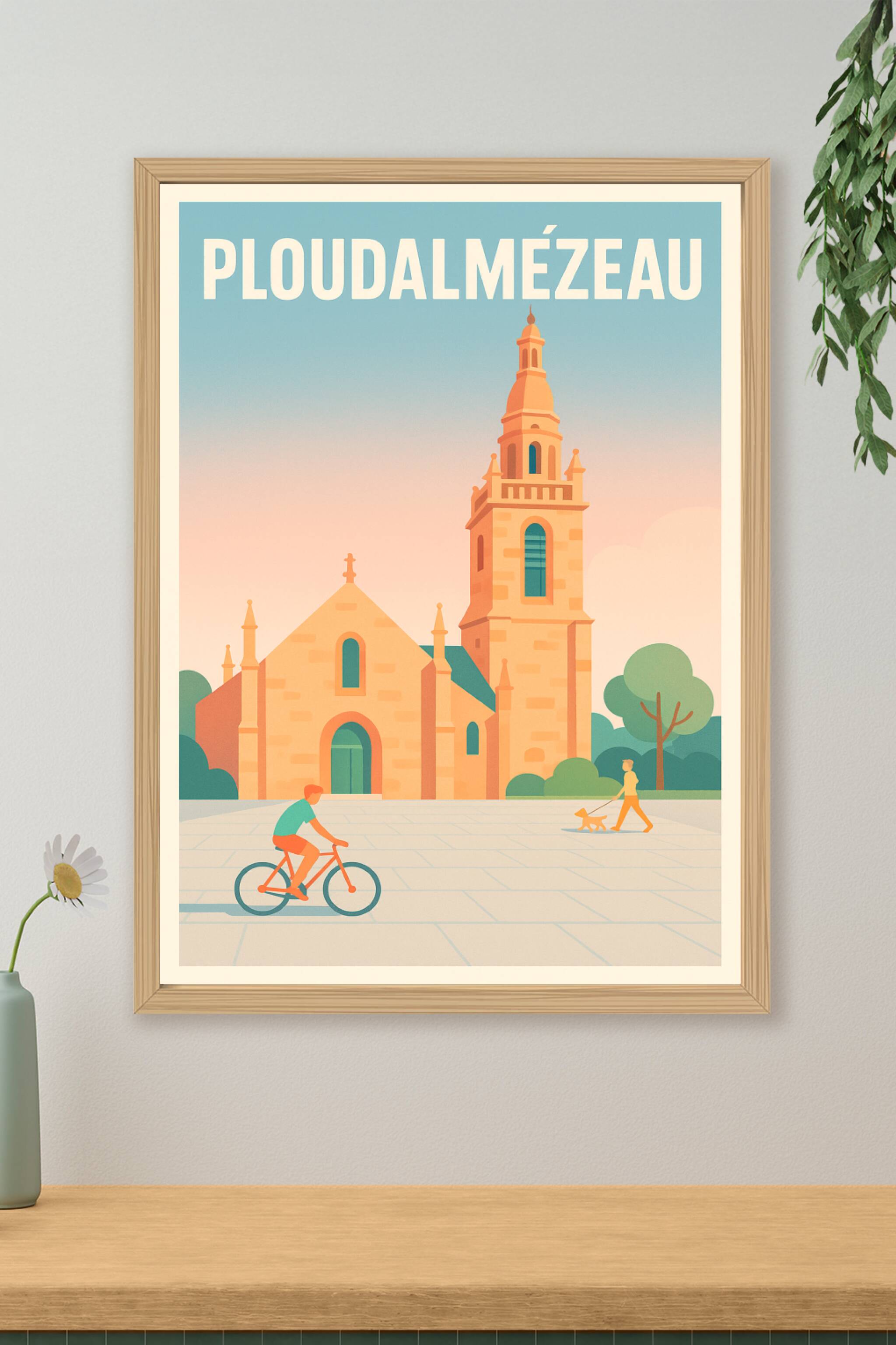 Affiche de Ploudalmézeau - Charme et sérénité bretonne