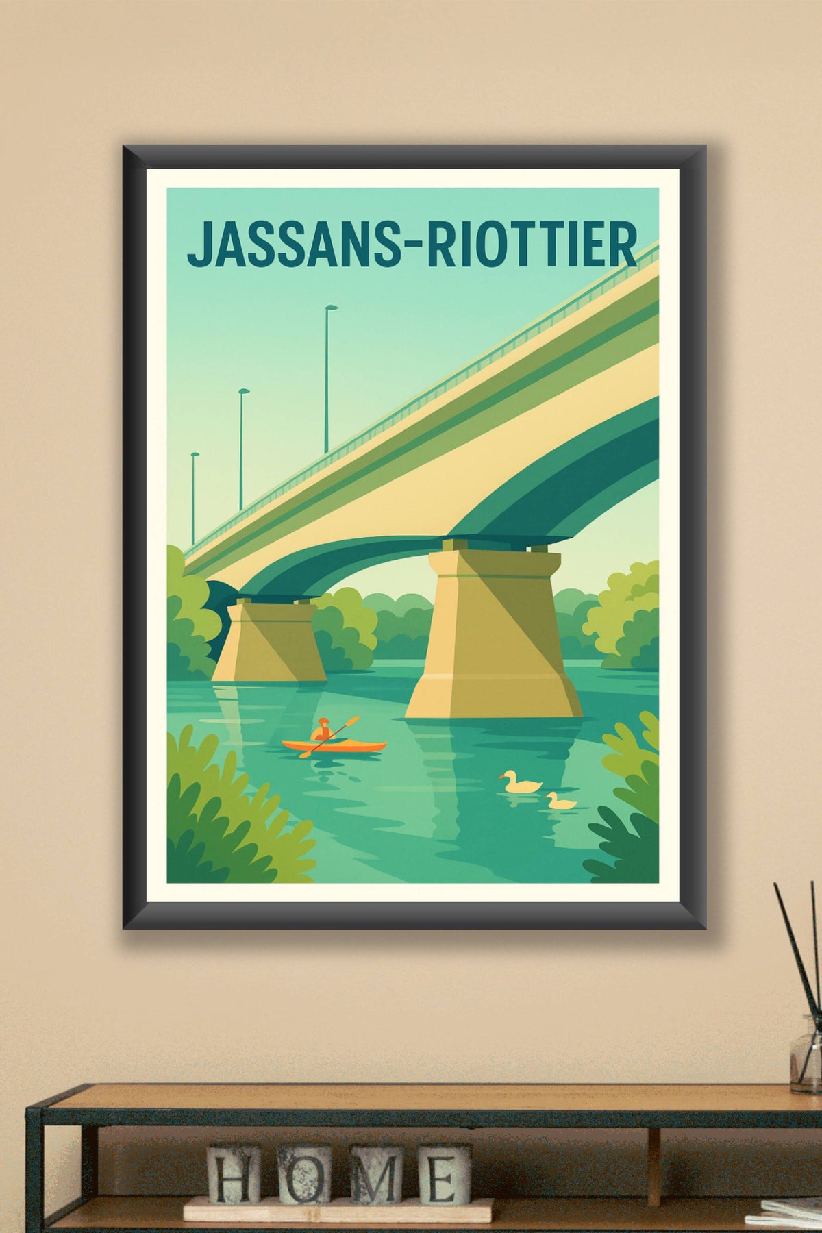 Affiche de Jassans-Riottier - Sérénité au fil de l'eau