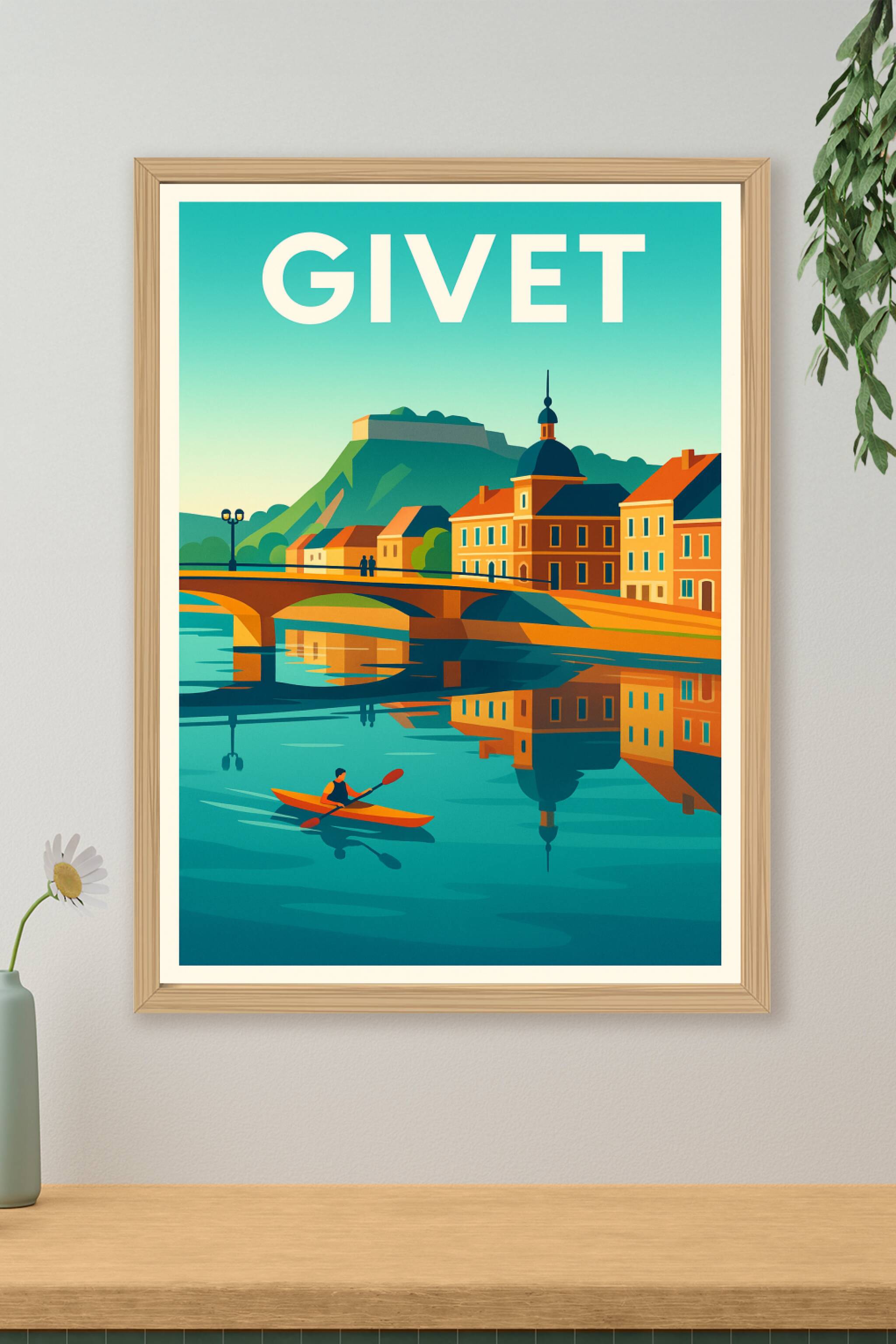 Affiche de Givet - Une escapade paisible au fil de l'eau