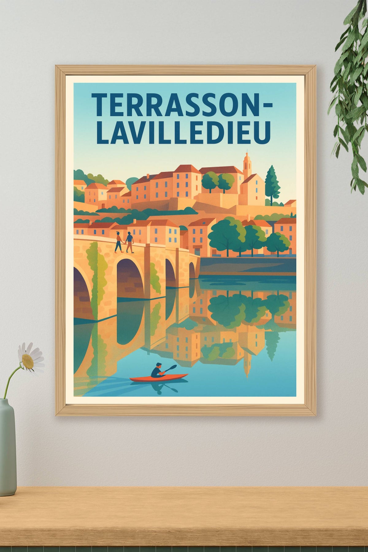 Affiche de Terrasson-Lavilledieu - Charme et Reflets en Vallée de la Vézère