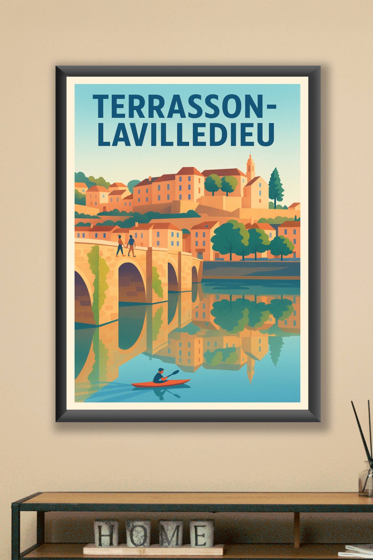 Affiche de Terrasson-Lavilledieu - Charme et Reflets en Vallée de la Vézère