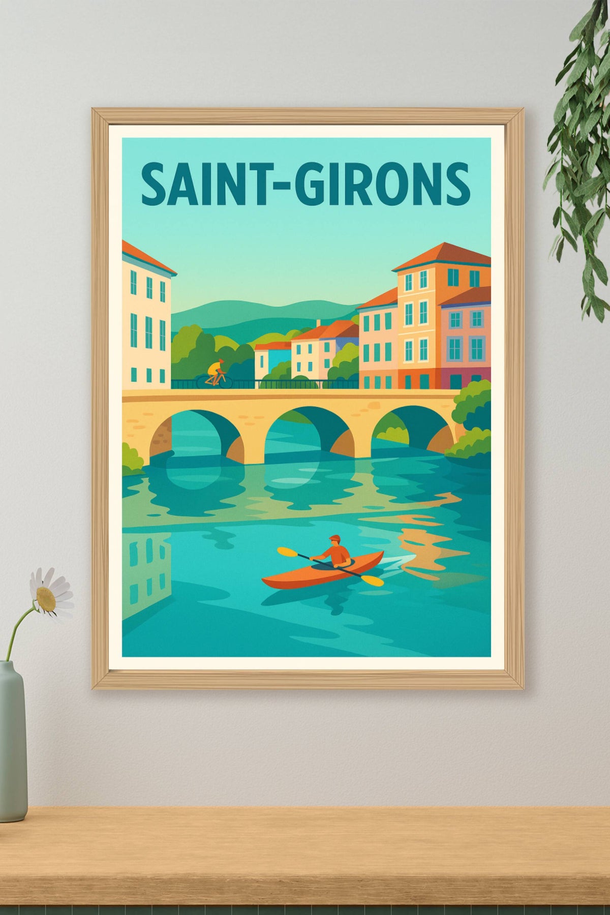 Affiche de Saint-Girons - Charme et sérénité au fil de l'eau