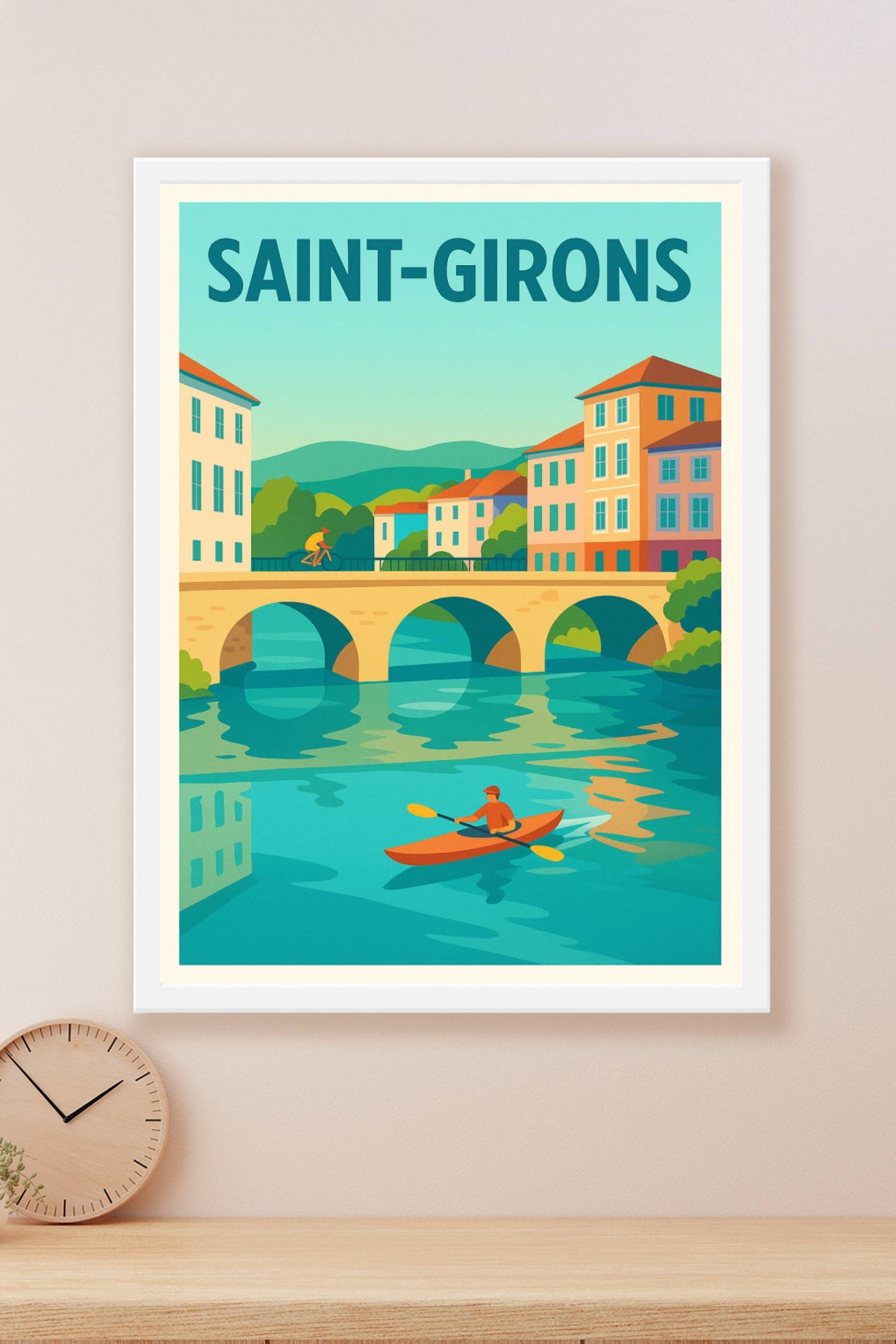 Affiche de Saint-Girons - Charme et sérénité au fil de l'eau