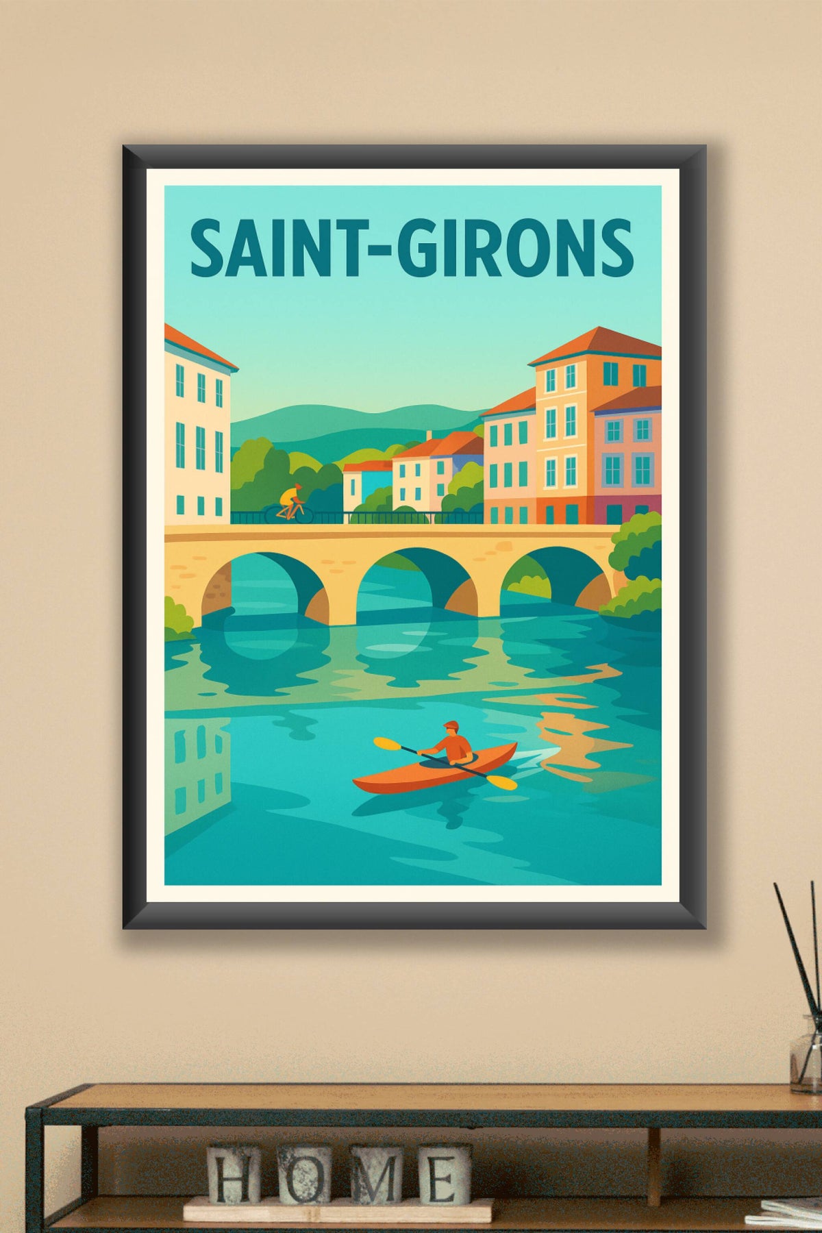 Affiche de Saint-Girons - Charme et sérénité au fil de l'eau