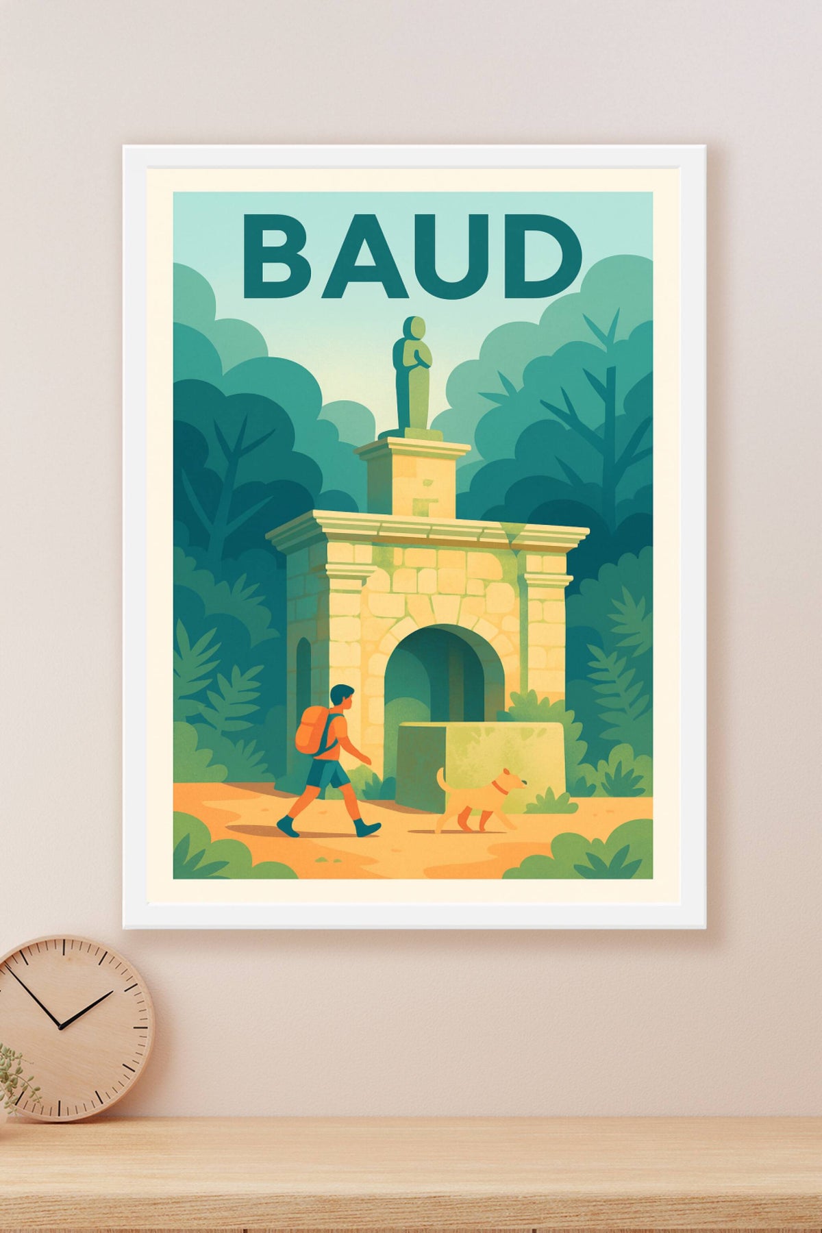 Affiche de Baud - L'Esprit Nature et Patrimoine à Chaque Pas