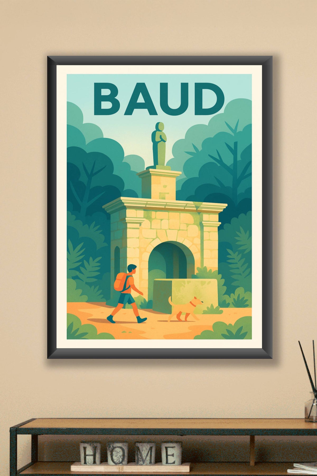 Affiche de Baud - L'Esprit Nature et Patrimoine à Chaque Pas