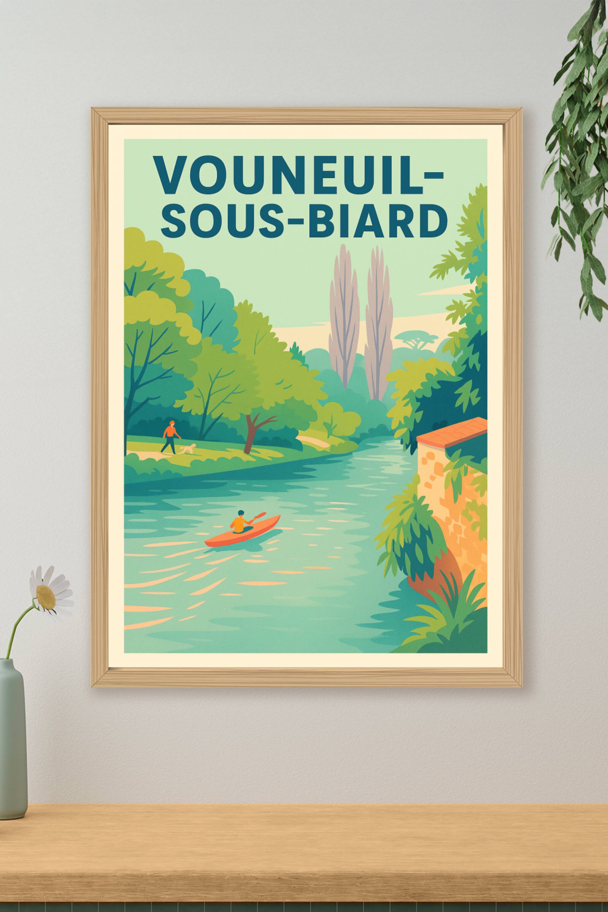 Affiche de Vouneuil-sous-Biard - Évasion nature au fil de l'eau