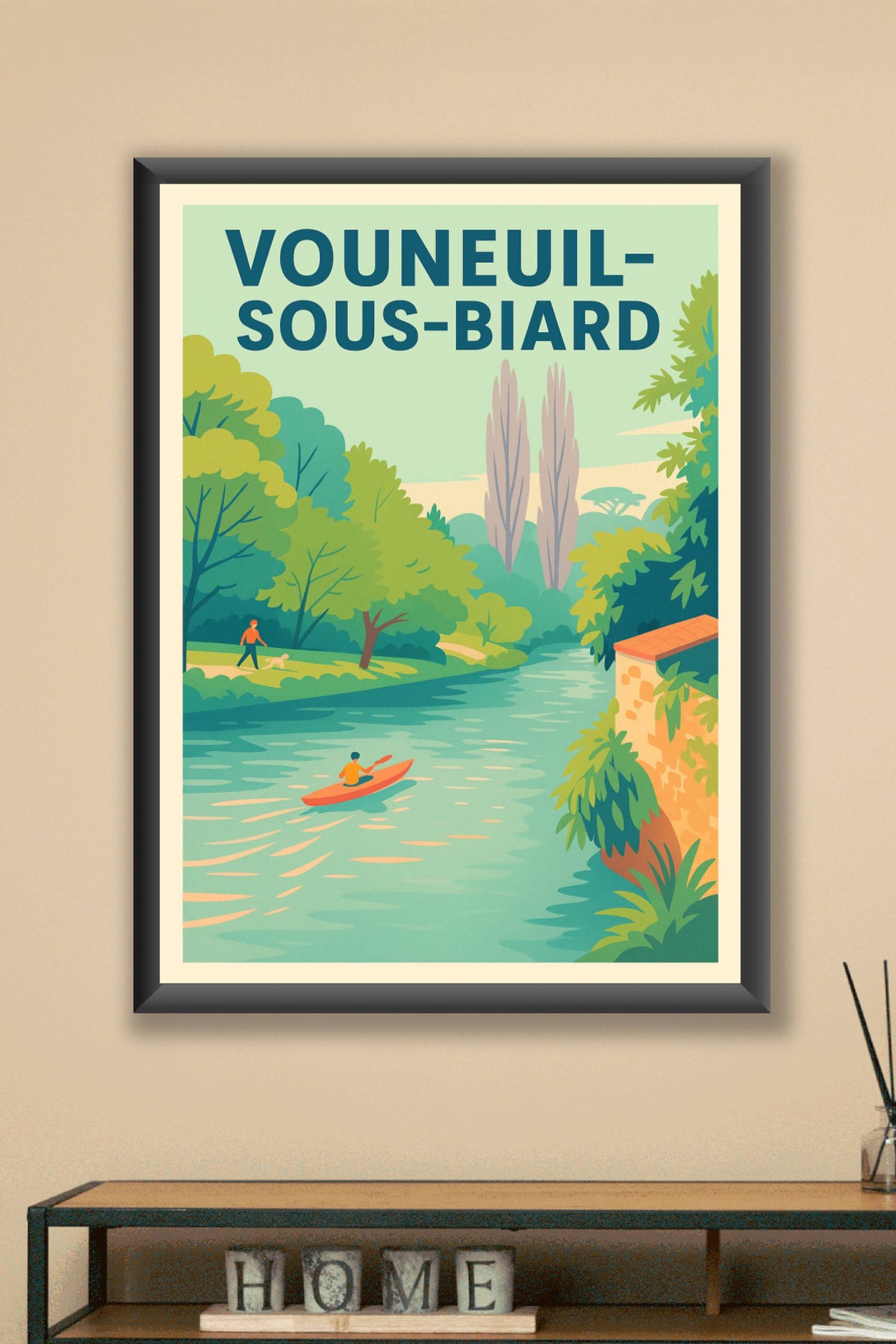 Affiche de Vouneuil-sous-Biard - Évasion nature au fil de l'eau