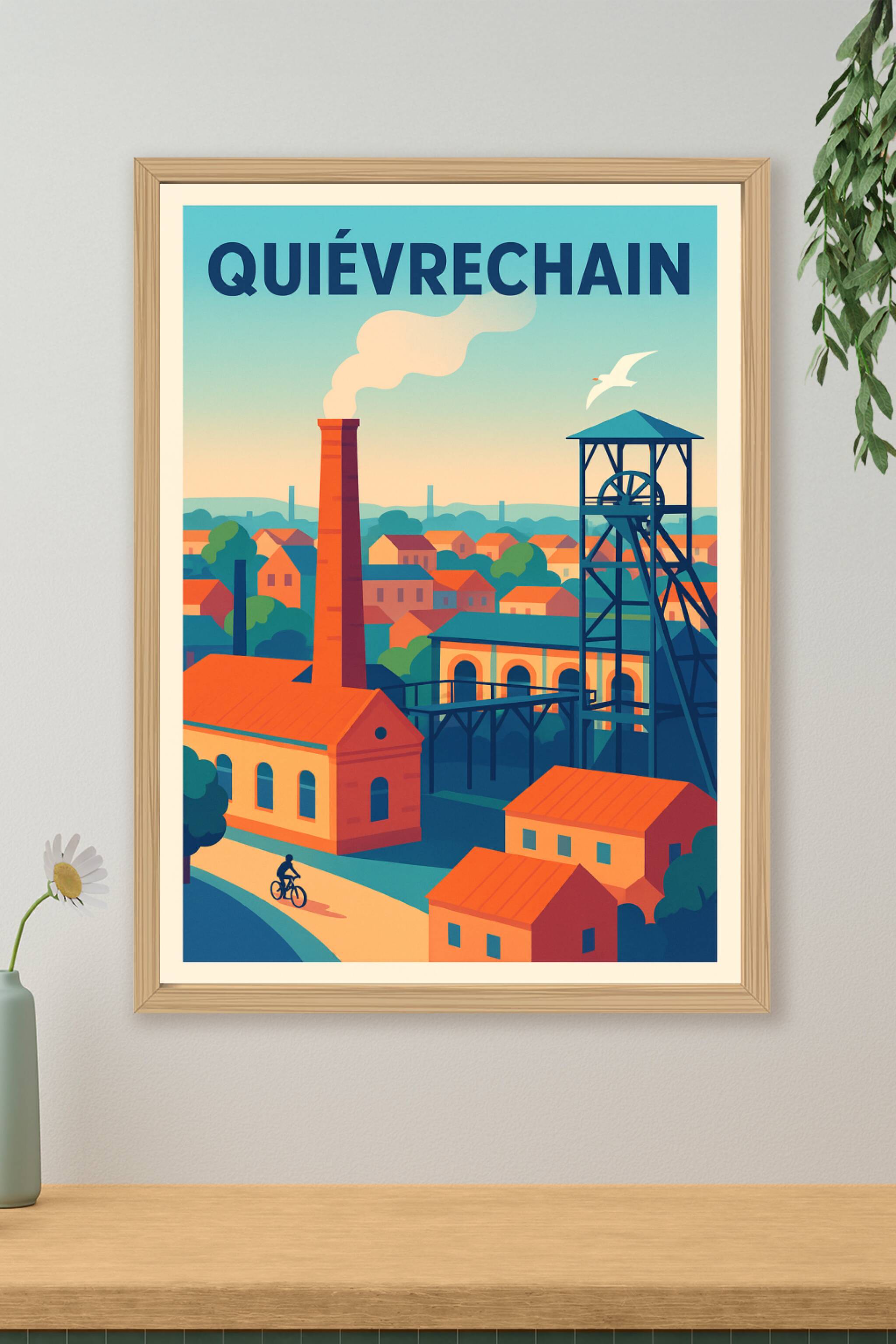 Affiche de Quiévrechain - Charme industriel et douceur de vie